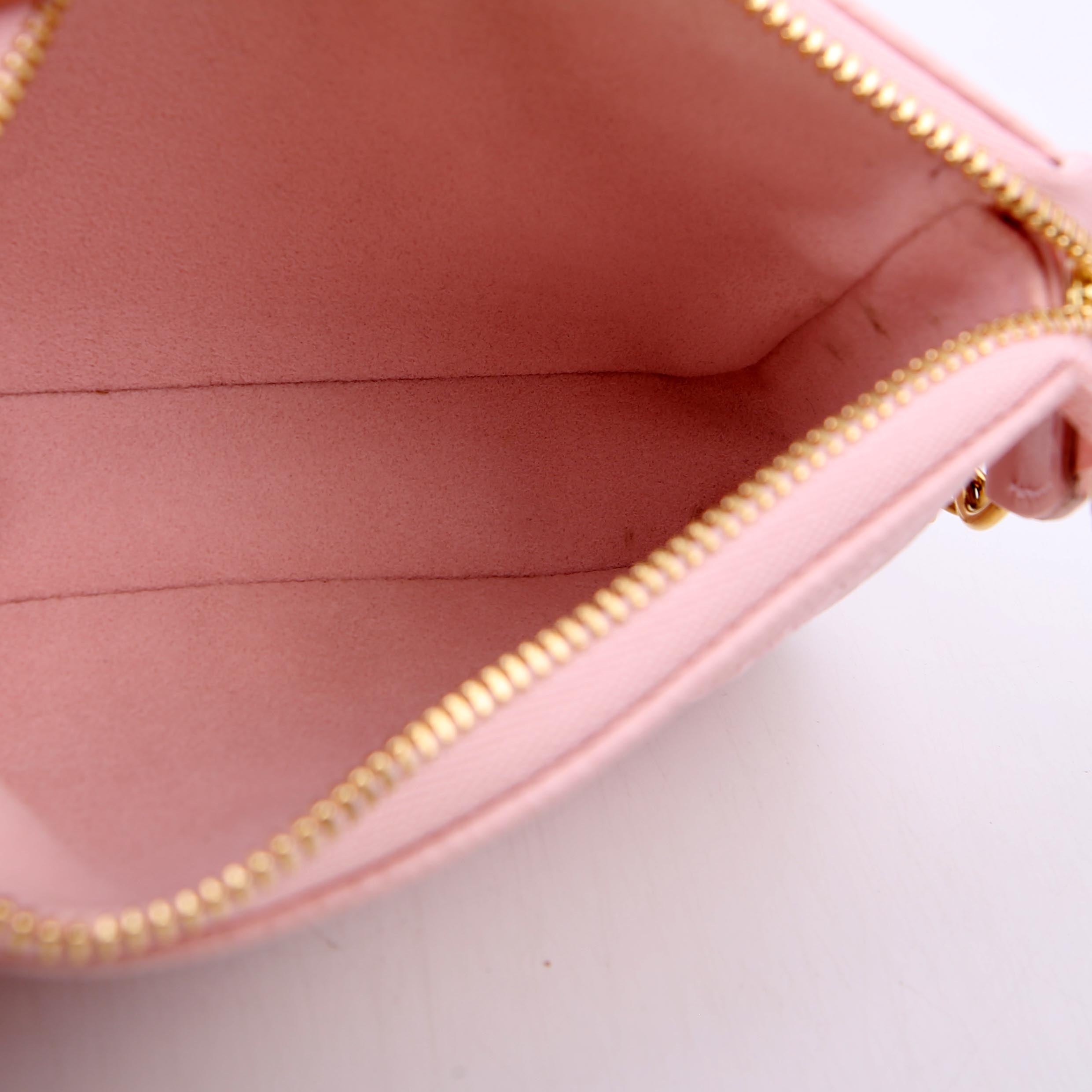 Pochette Accessoires Mini Broderies Empreinte Pink