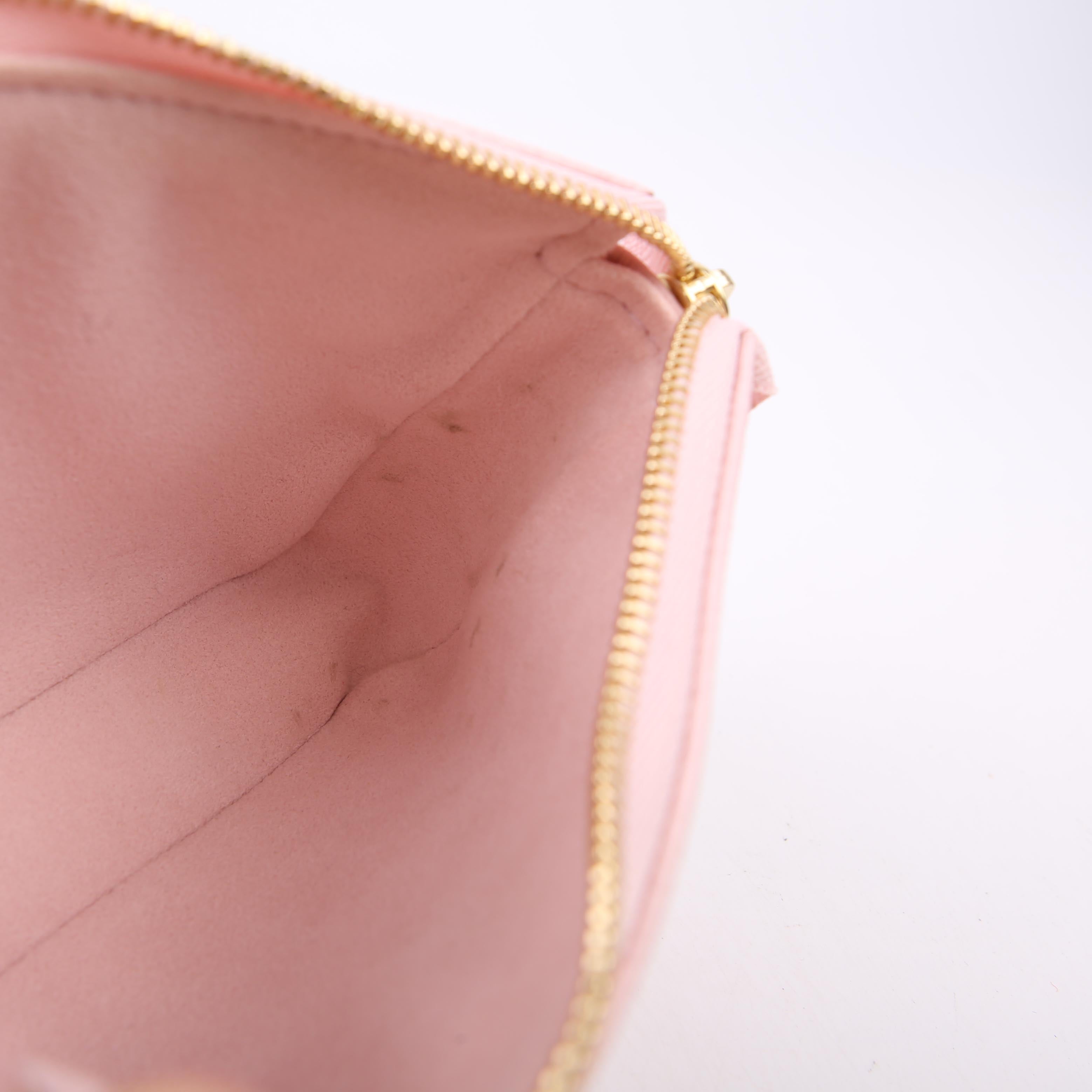 Pochette Accessoires Mini Broderies Empreinte Pink