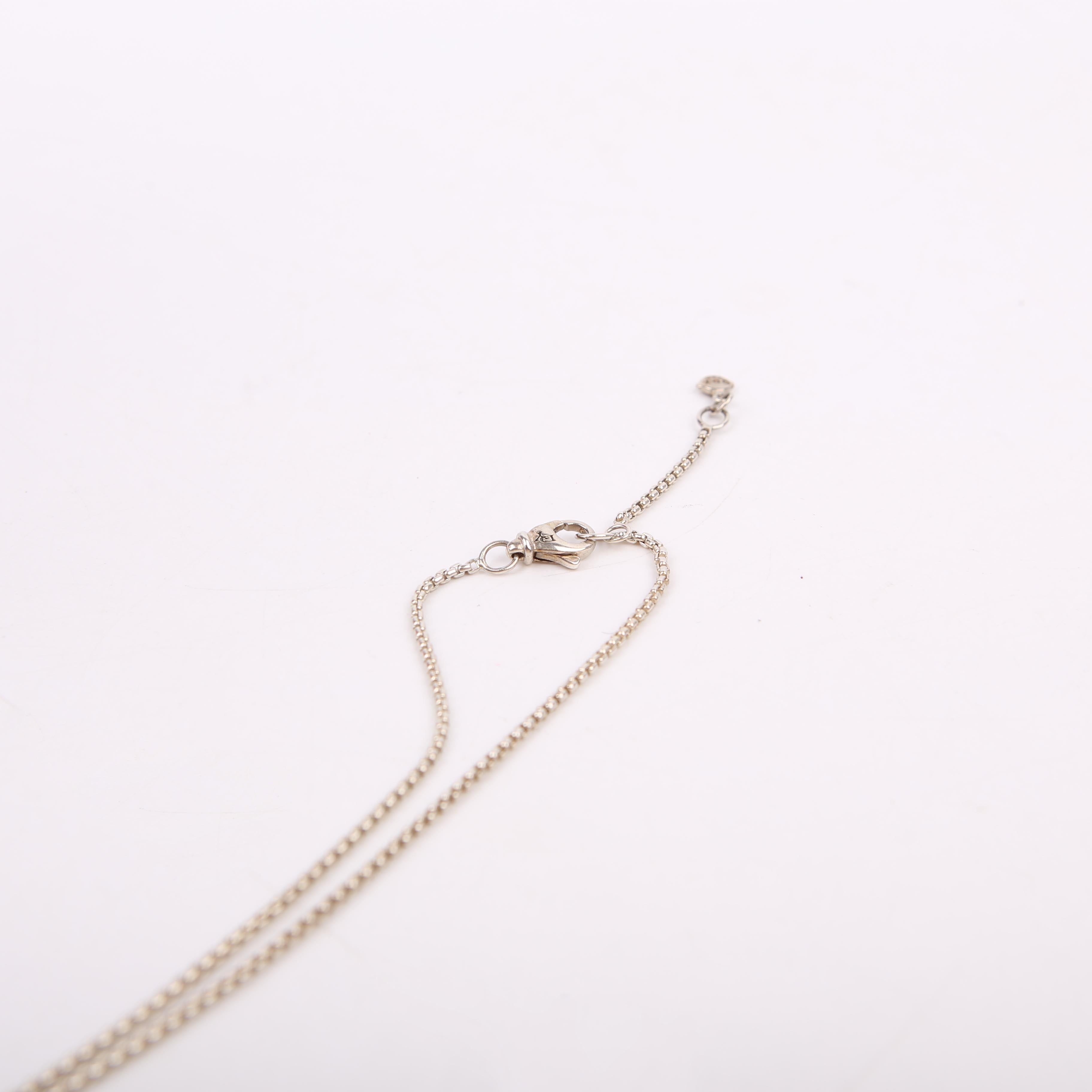 Petite Albion Pendant 925/Prasiolite/Diamonds Necklace Silver