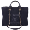 Deauville Small With Pouch Mixed Fibers Navy