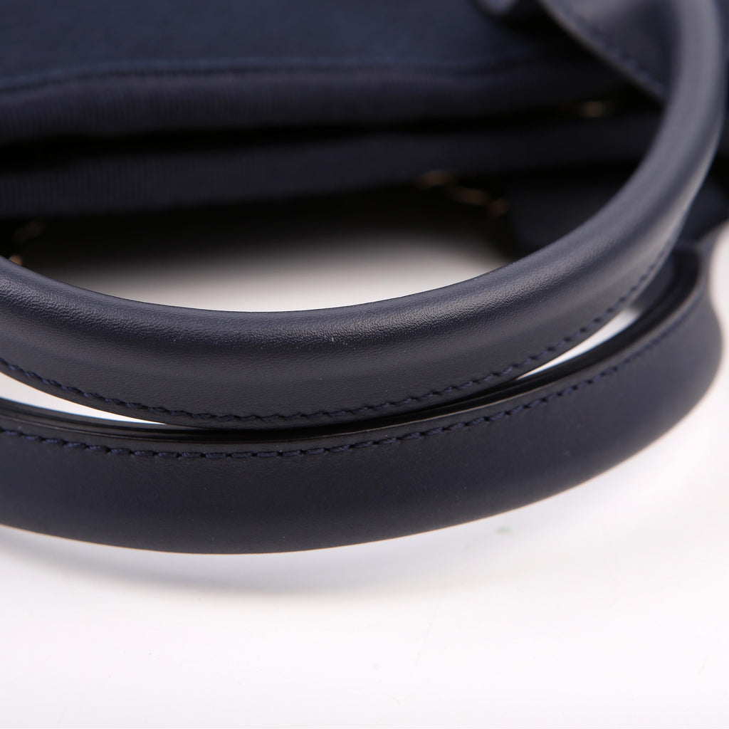 Deauville Small With Pouch Mixed Fibers Navy