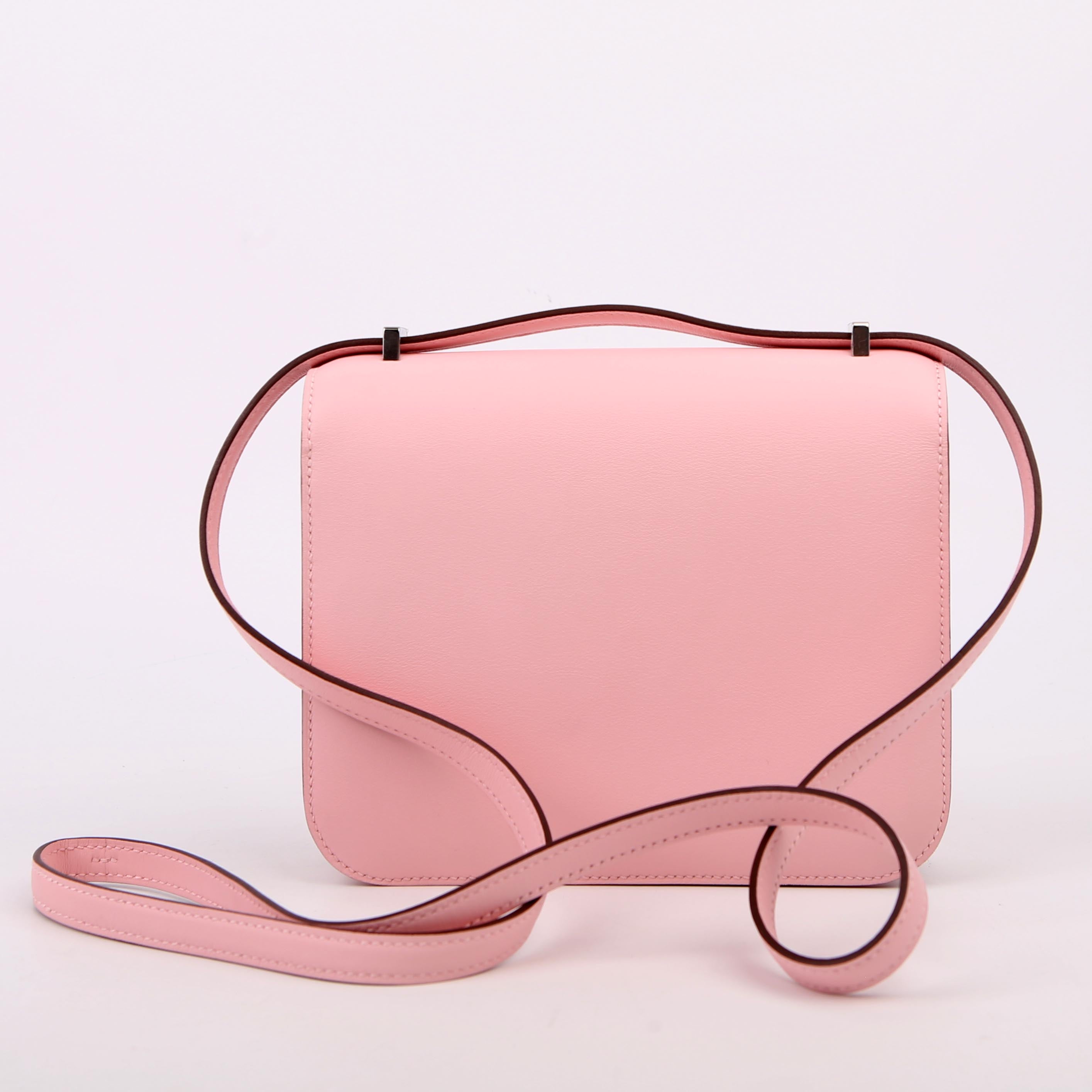 Hermes Constance 3 Mini Swift 2024 Rose Sakura/Palladium