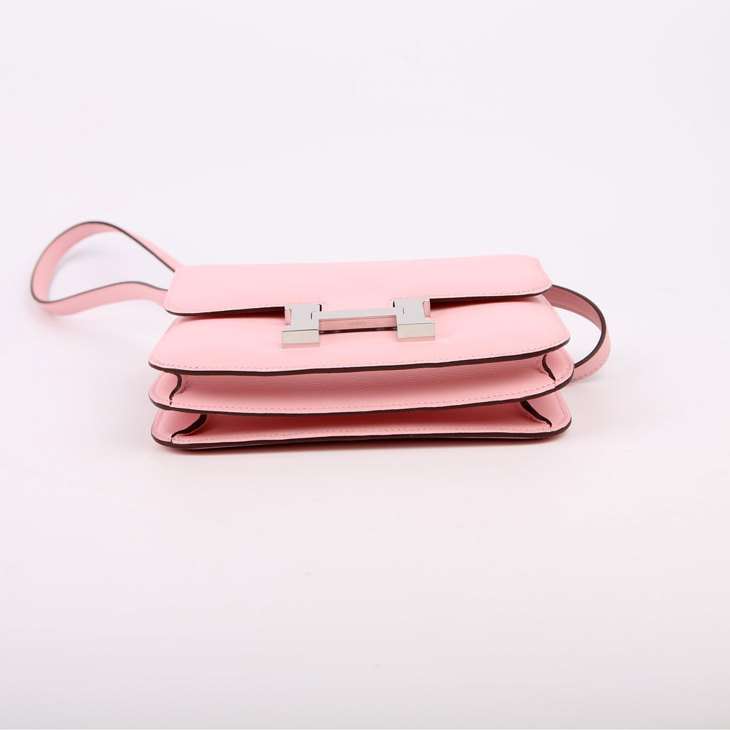 Hermes Constance 3 Mini Swift 2024 Rose Sakura/Palladium