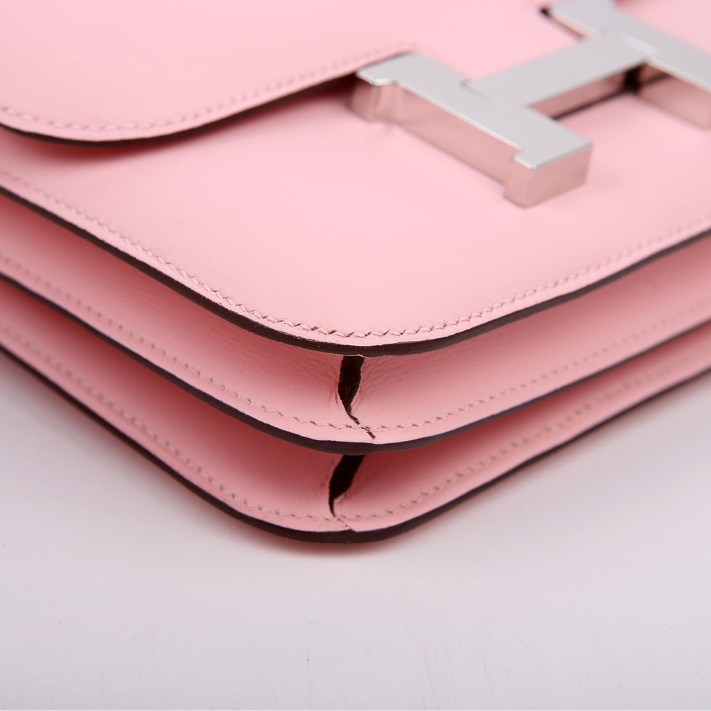 Hermes Constance 3 Mini Swift 2024 Rose Sakura/Palladium