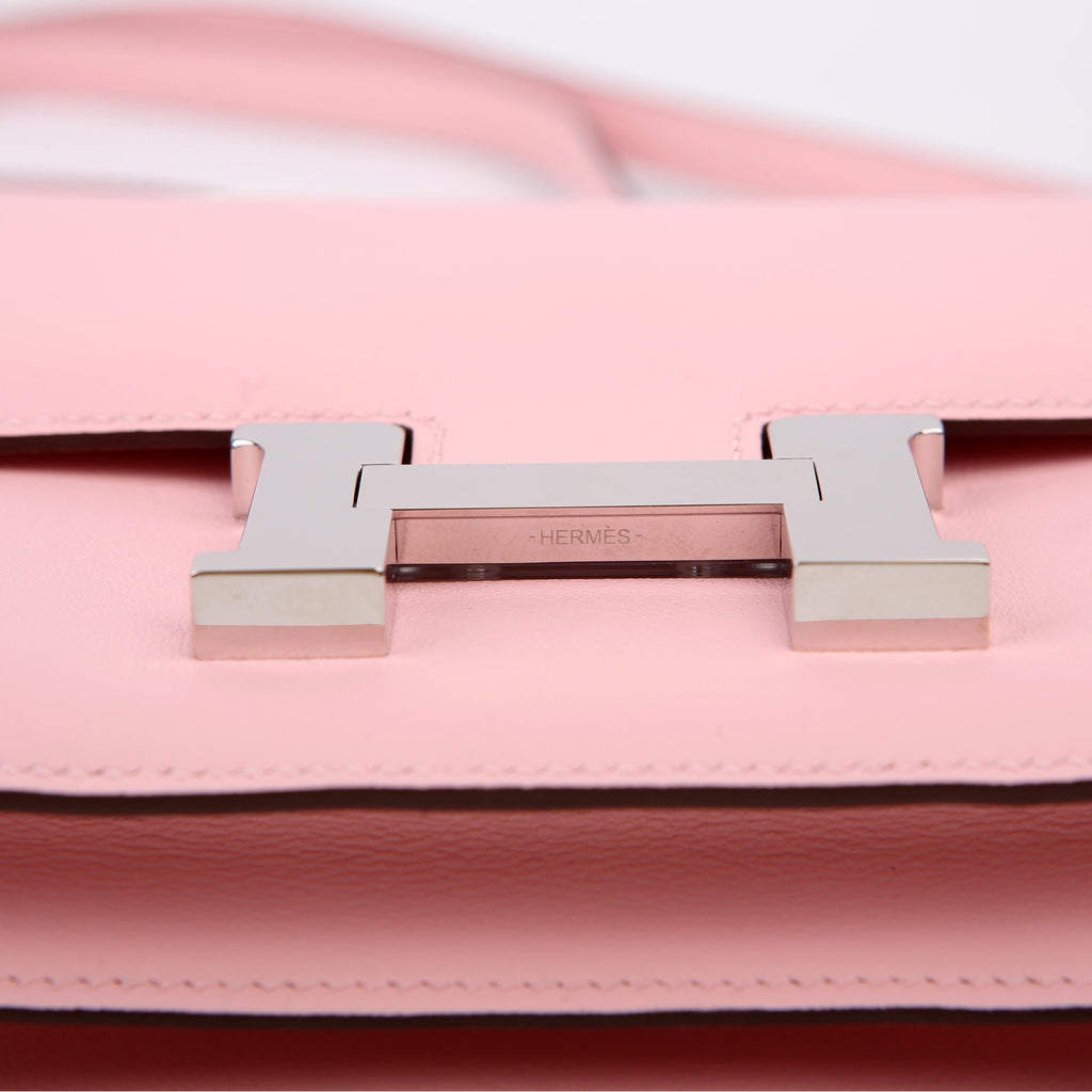 Hermes Constance 3 Mini Swift 2024 Rose Sakura/Palladium