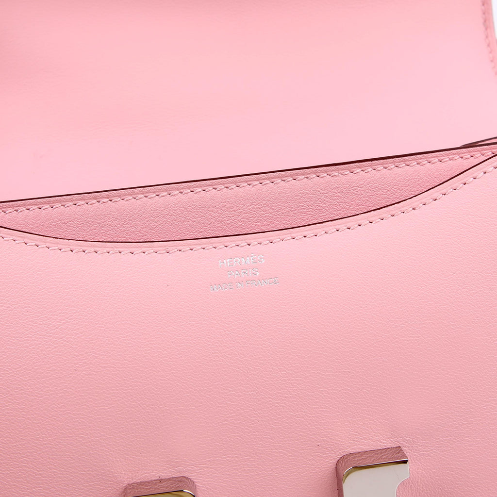 Hermes Constance 3 Mini Swift 2024 Rose Sakura/Palladium