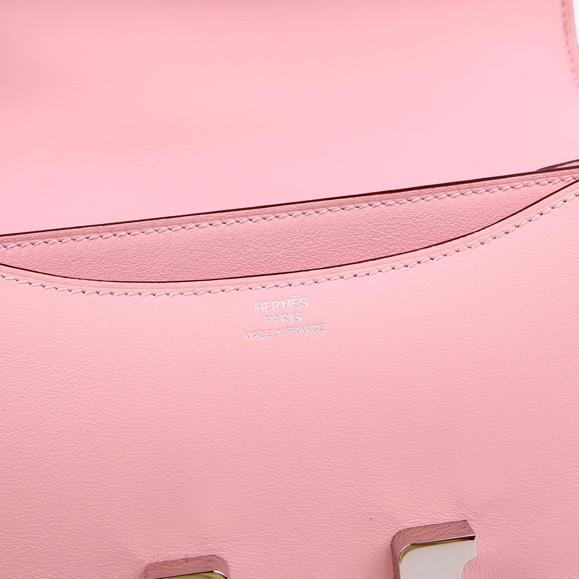 Hermes Constance 3 Mini Swift 2024 Rose Sakura/Palladium