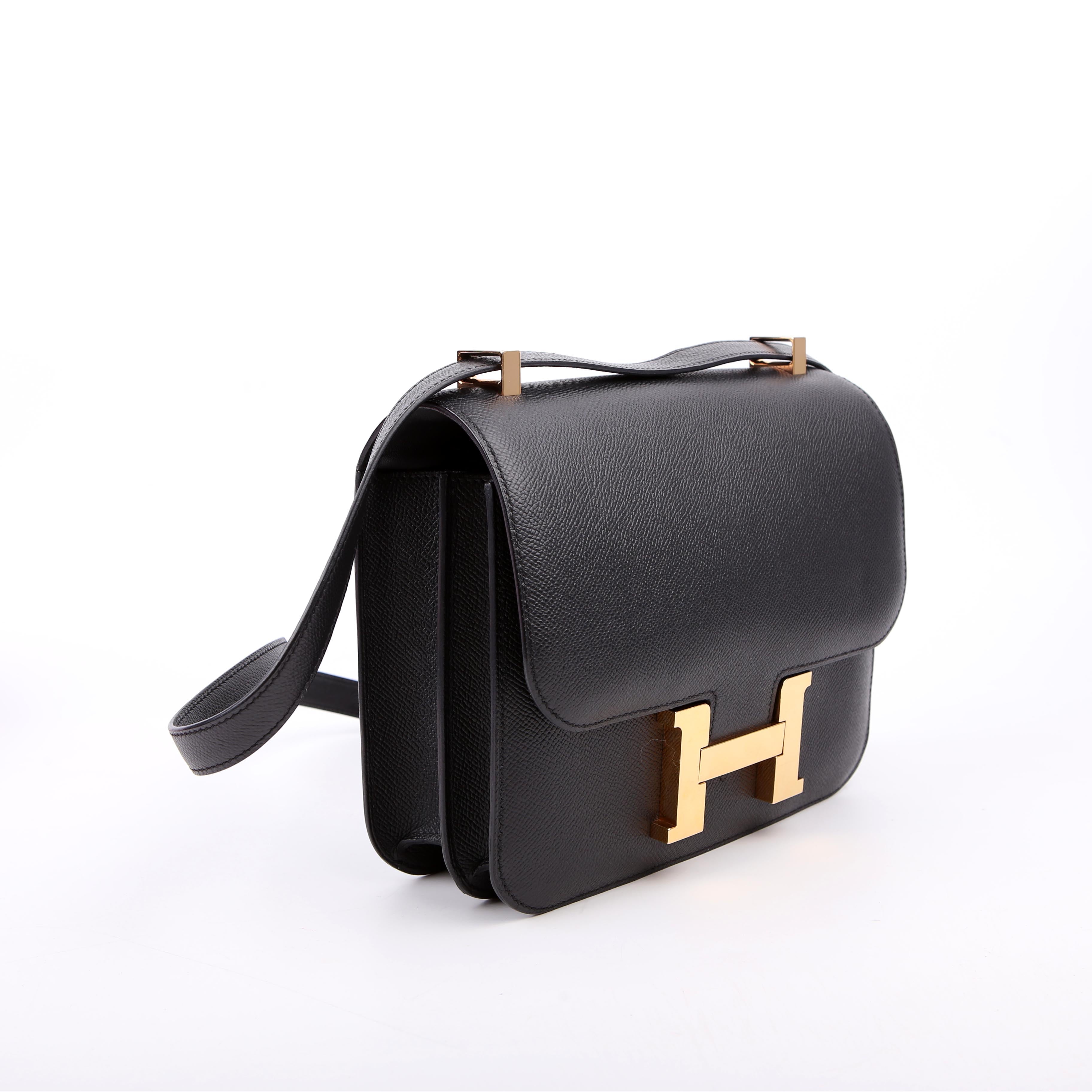 Hermes Constance 24 Epsom 2017 Black/Gold