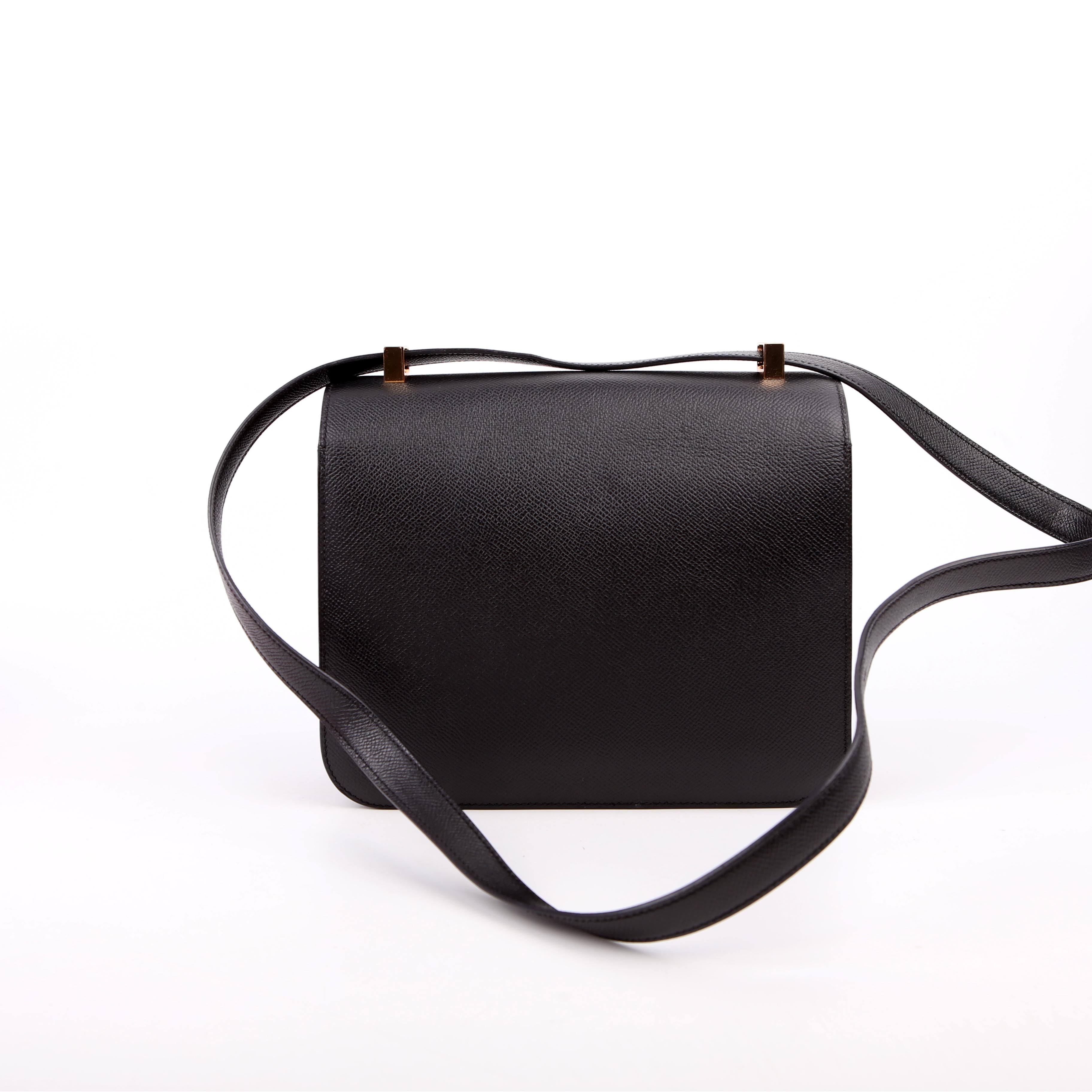Hermes Constance 24 Epsom 2017 Black/Gold