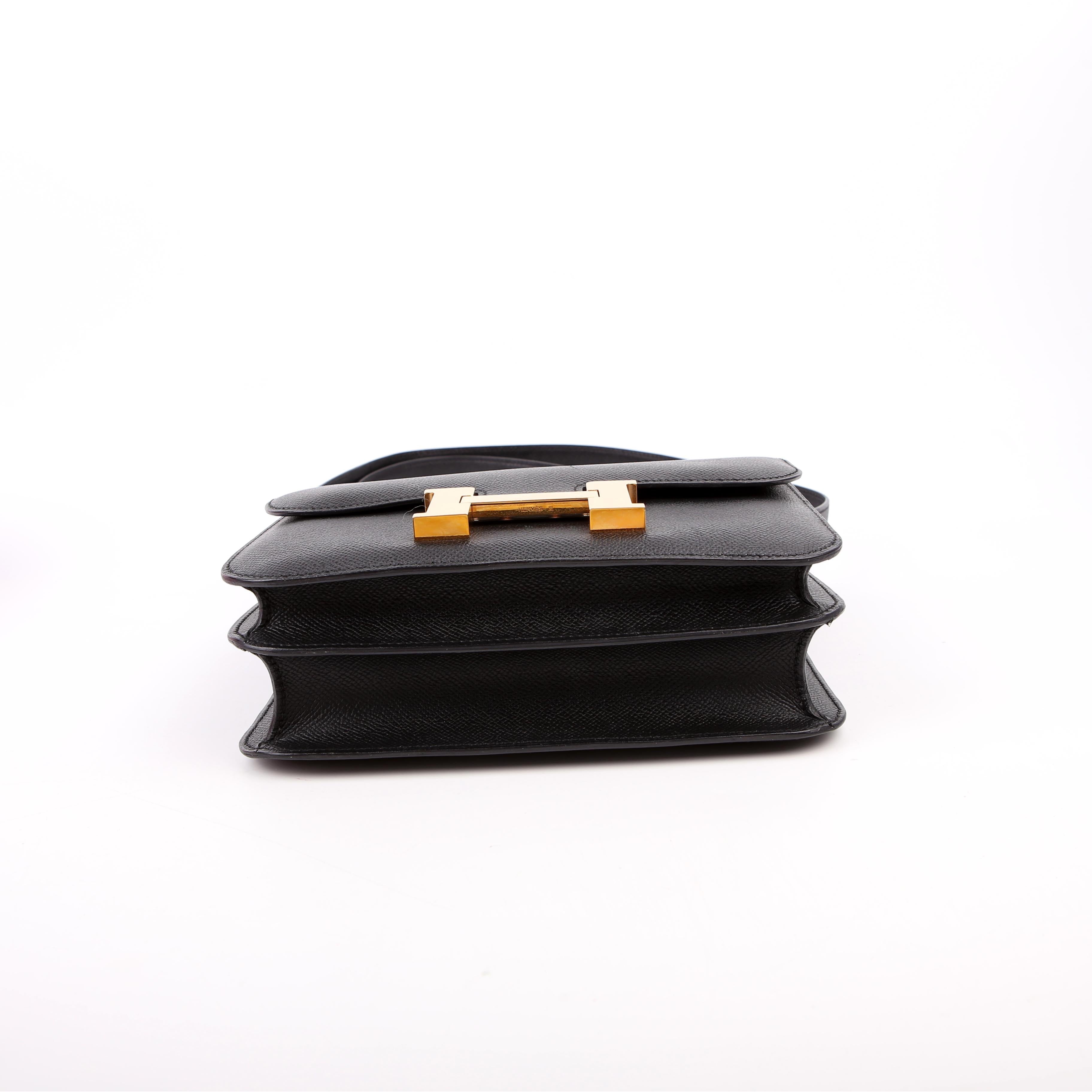 Hermes Constance 24 Epsom 2017 Black/Gold