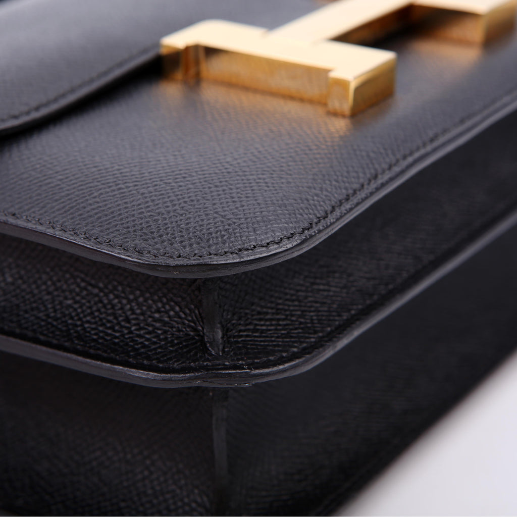 Hermes Constance 24 Epsom 2017 Black/Gold