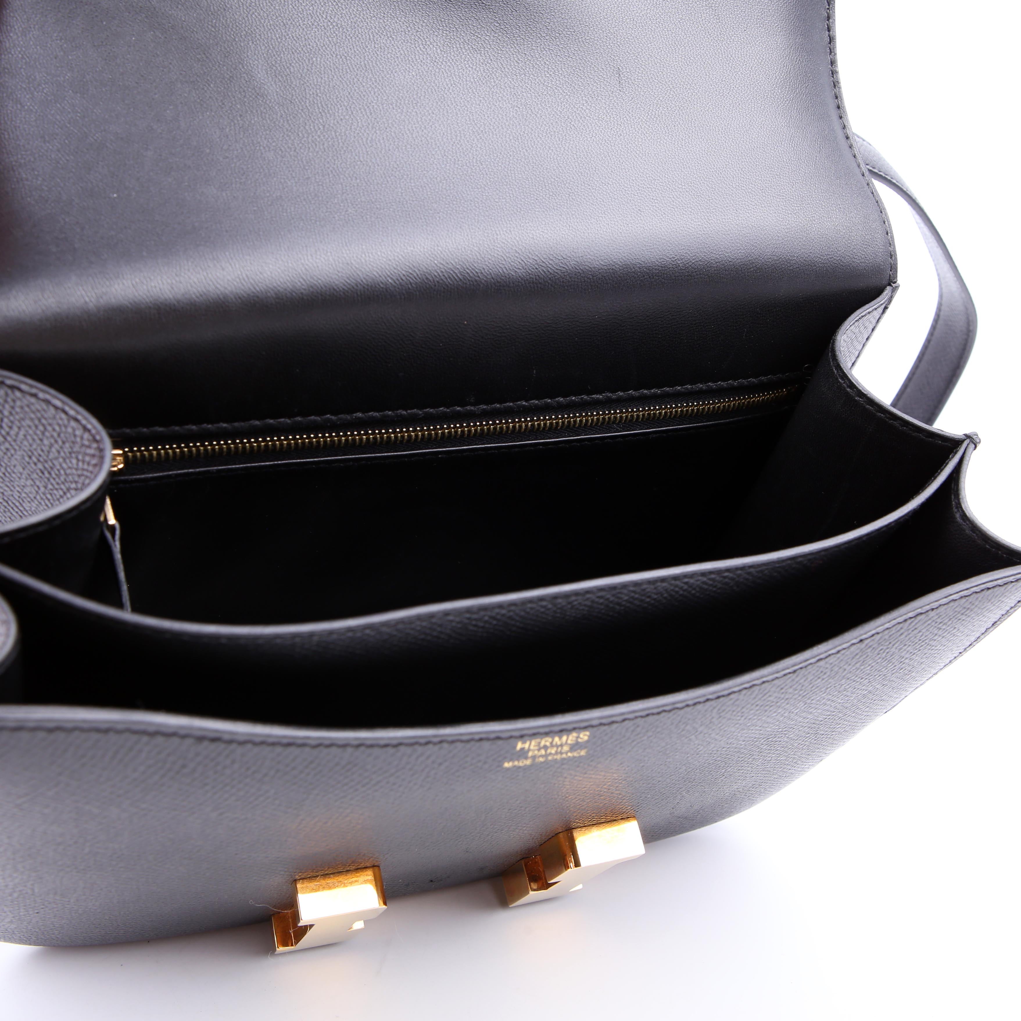 Hermes Constance 24 Epsom 2017 Black/Gold