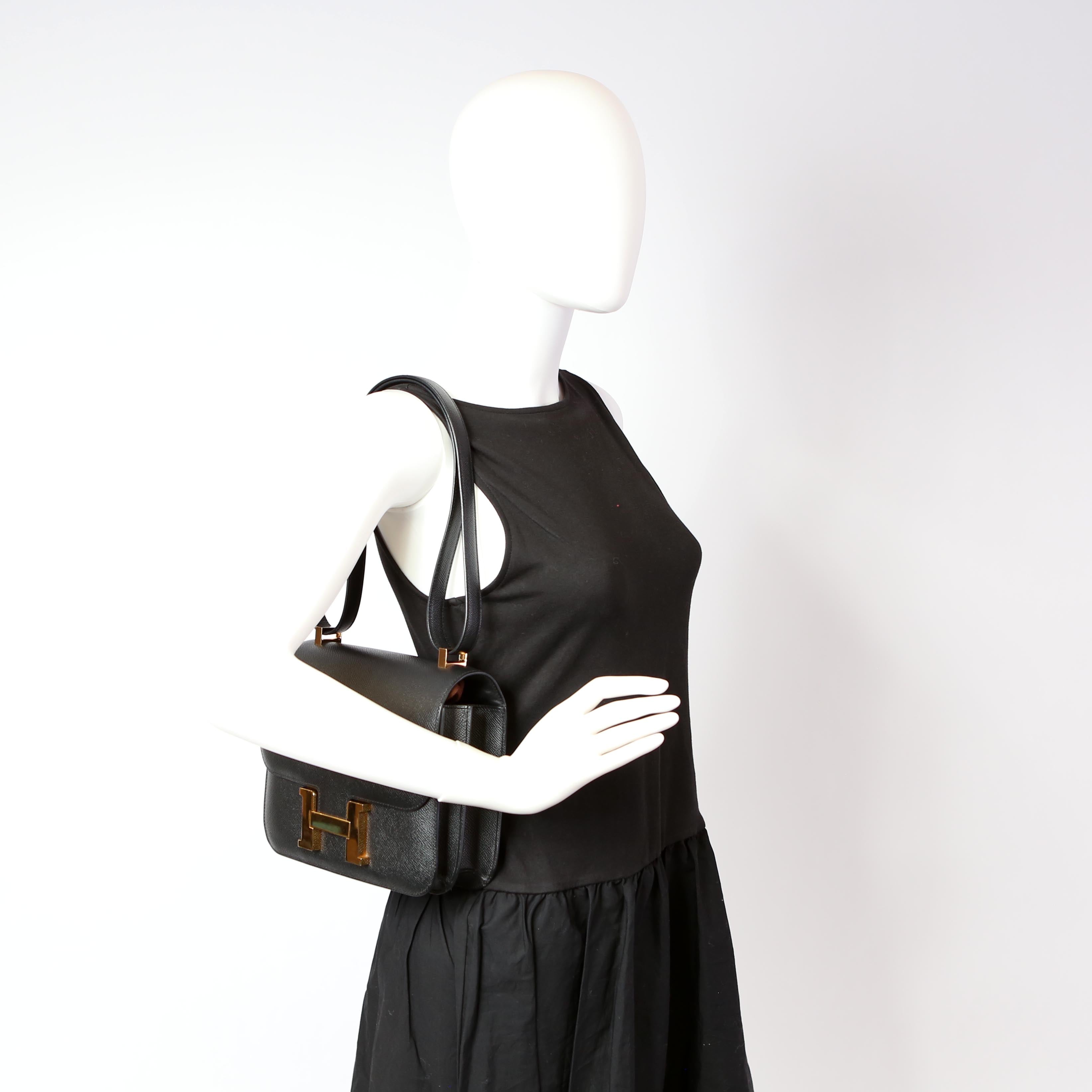Hermes Constance 24 Epsom 2017 Black/Gold