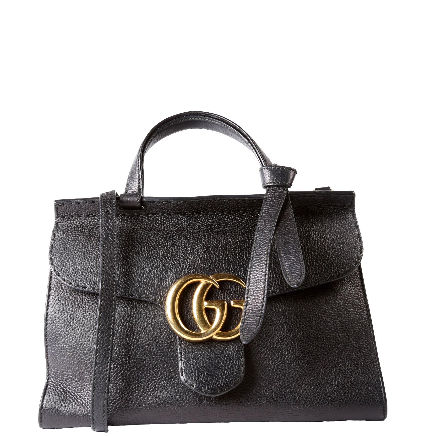 Gucci 421890 Marmont Top Handle Small Black
