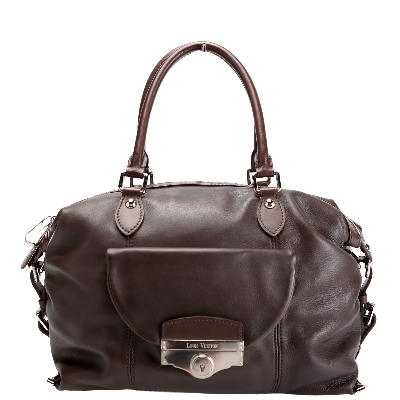 Sac Louis Boston Bag Calfskin Brown