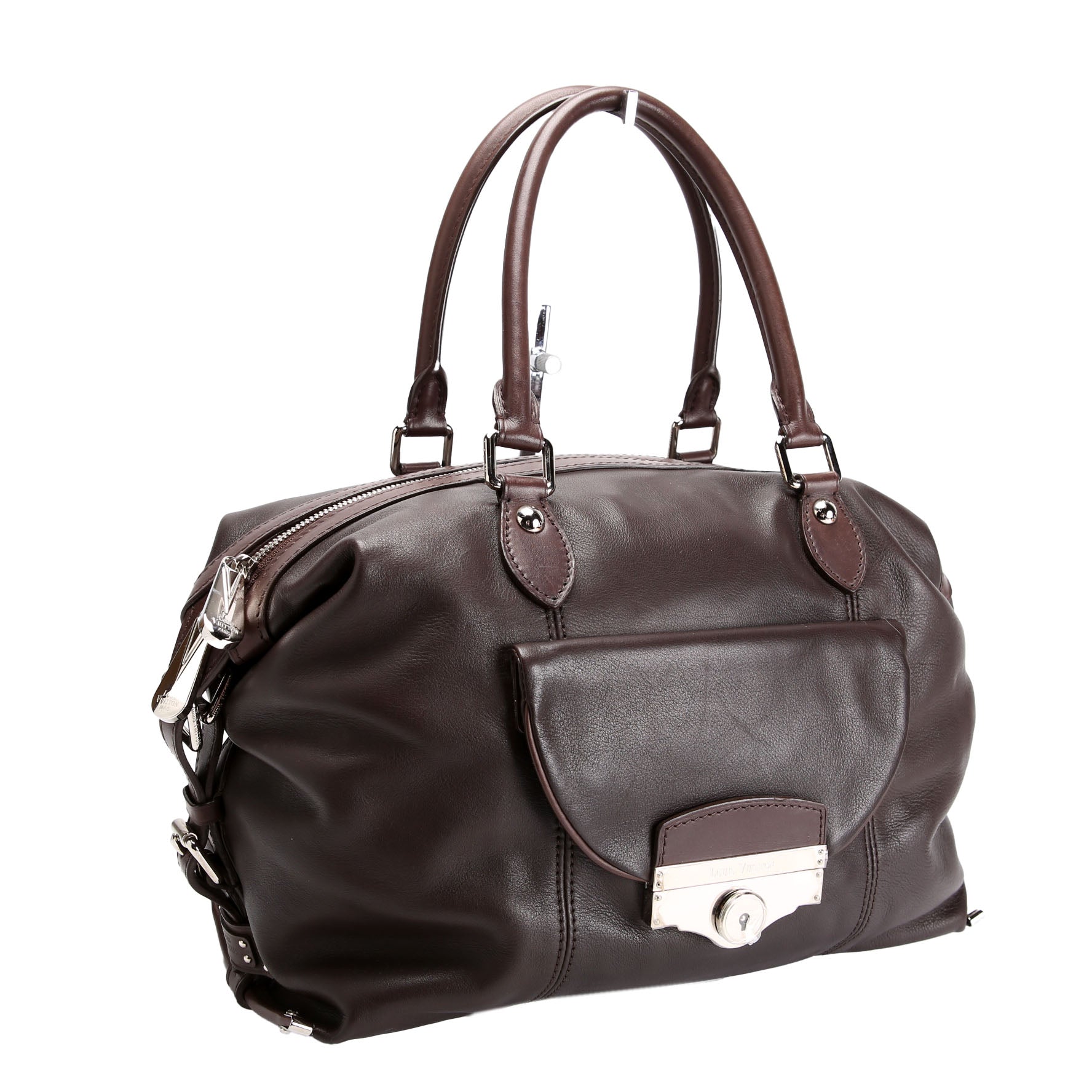 Sac Louis Boston Bag Calfskin Brown