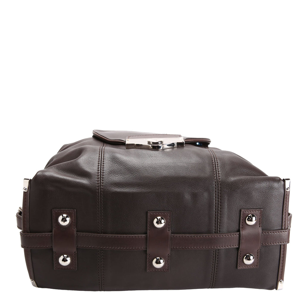 Sac Louis Boston Bag Calfskin Brown