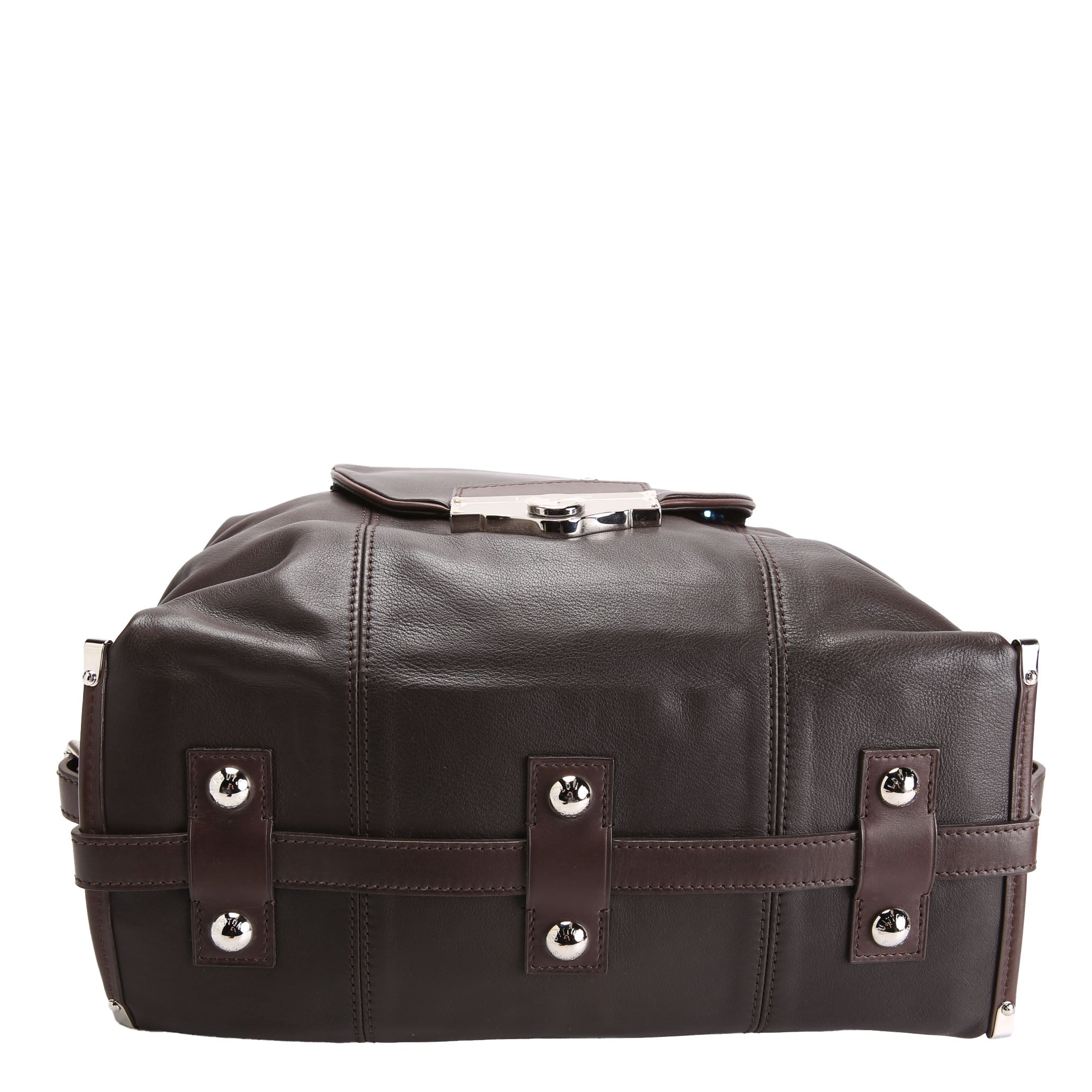 Sac Louis Boston Bag Calfskin Brown