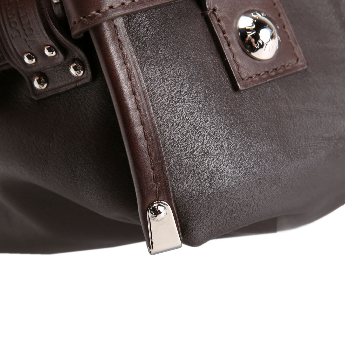 Sac Louis Boston Bag Calfskin Brown