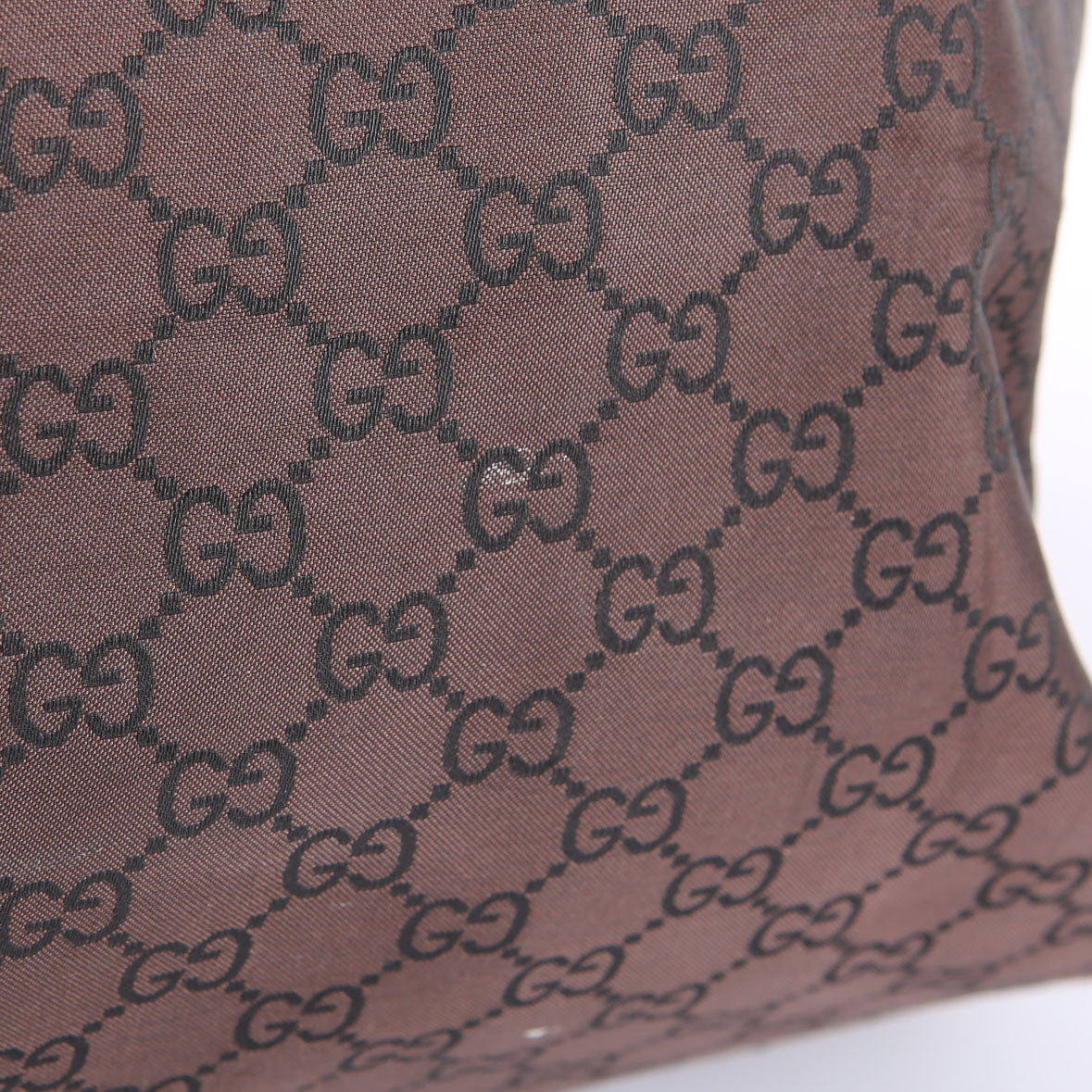 Gucci 196356 GG Canvas Duffle Bag Brown