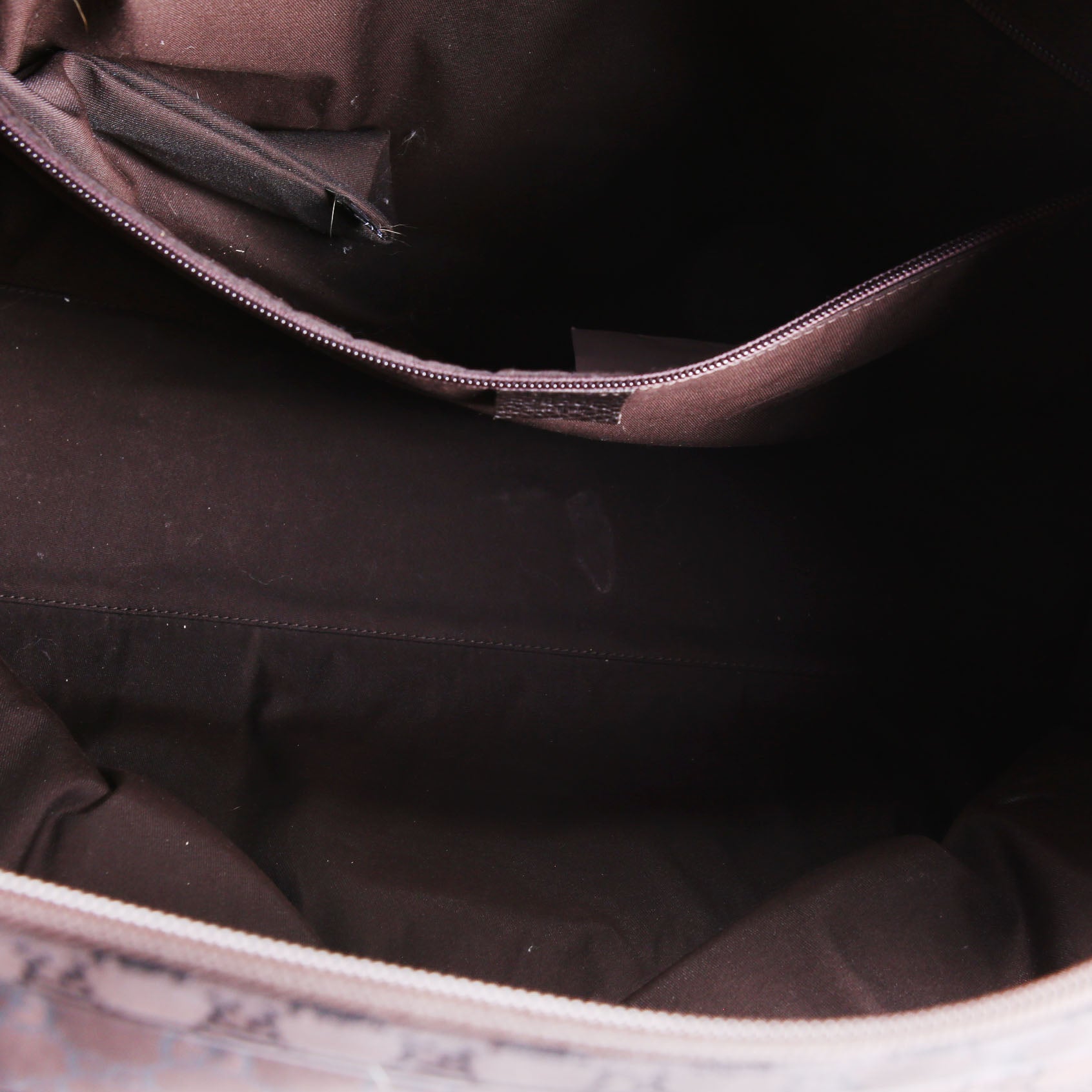 Gucci 196356 GG Canvas Duffle Bag Brown