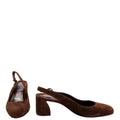 So Jane 55 Suede Slingback Pumps Size 39 Brown