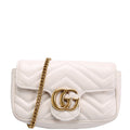 476433 Marmont Leather Super Mini Flap Ivory