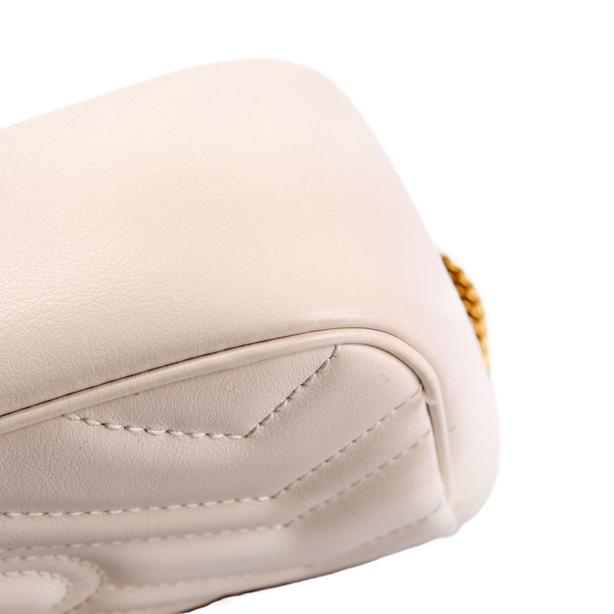 476433 Marmont Leather Super Mini Flap Ivory