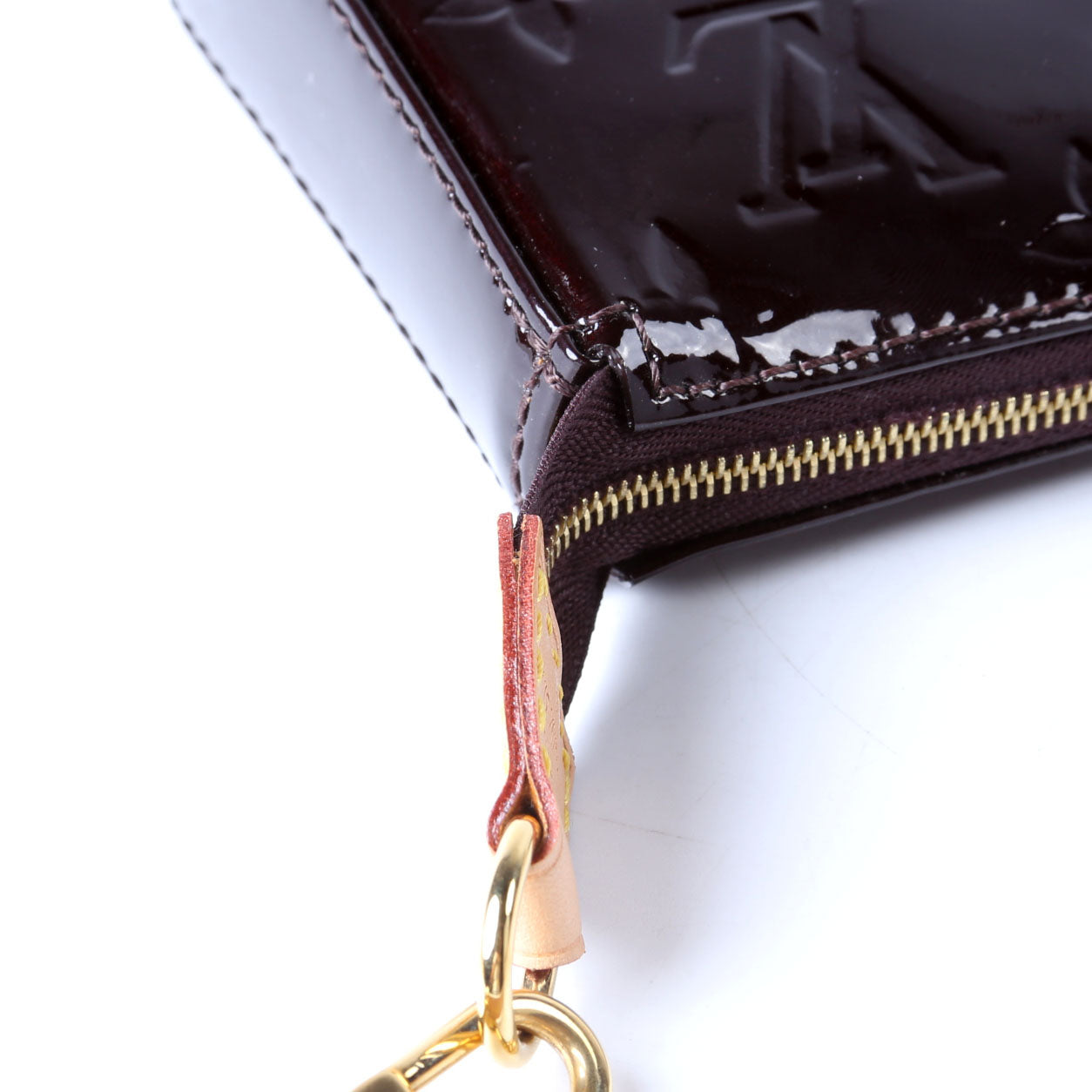 Pochette Accessories NM Vernis Burgundy