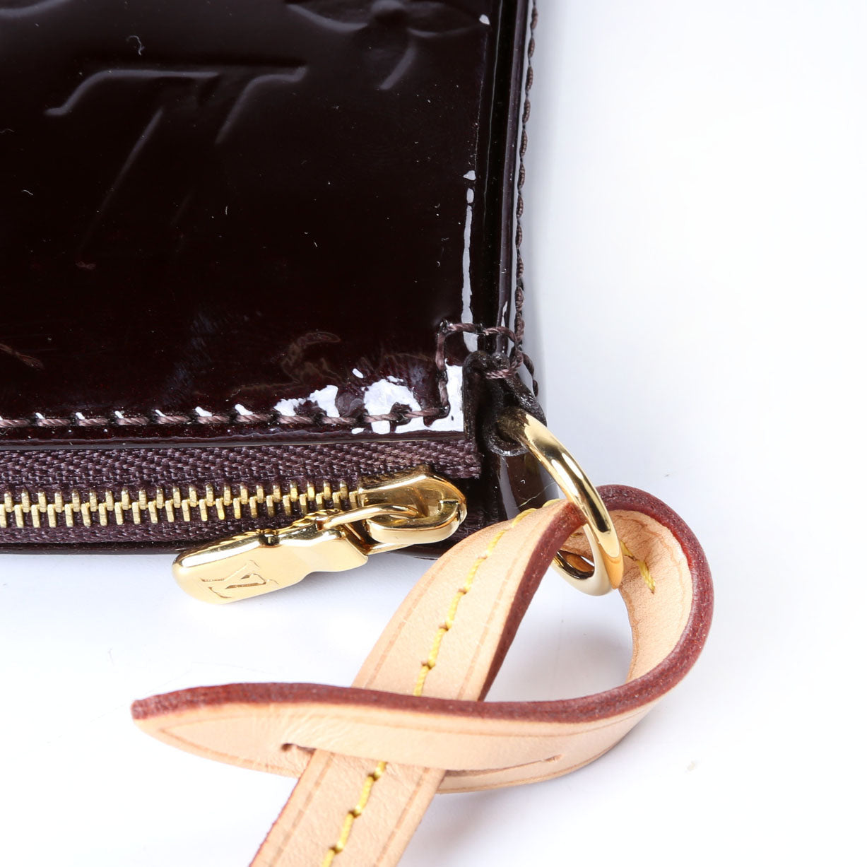 Pochette Accessories NM Vernis Burgundy