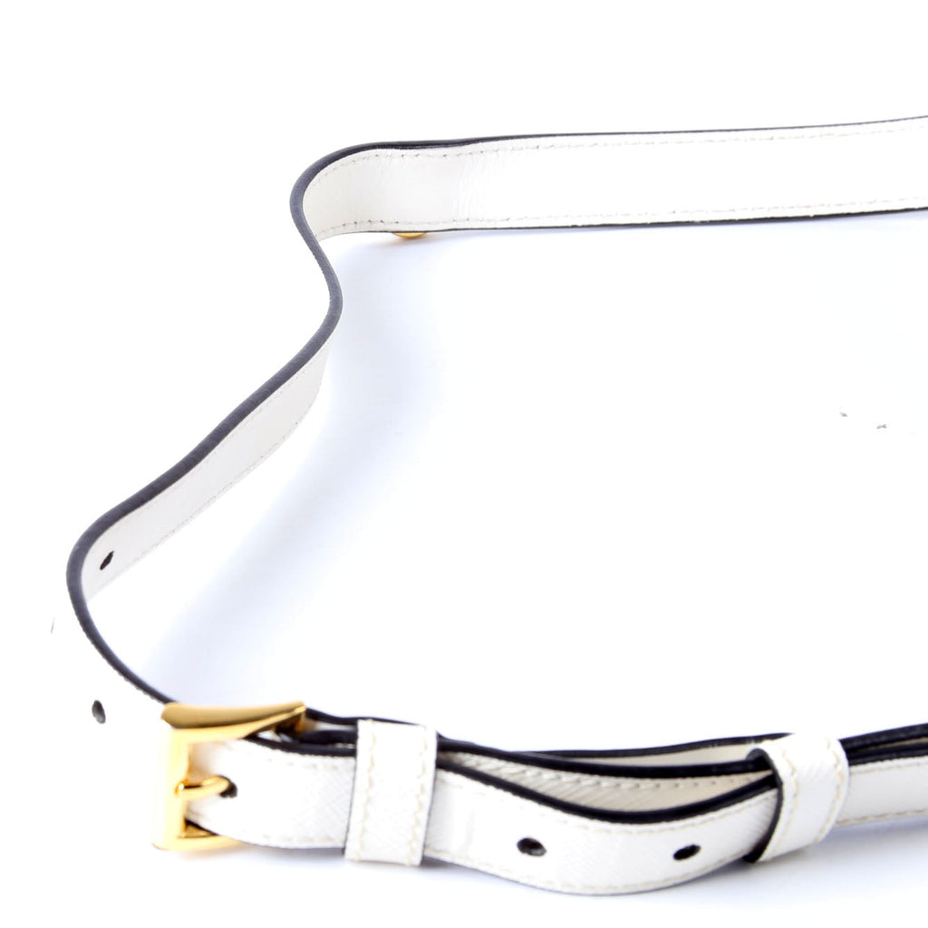 Saffiano Mini Bag 1BL019 White