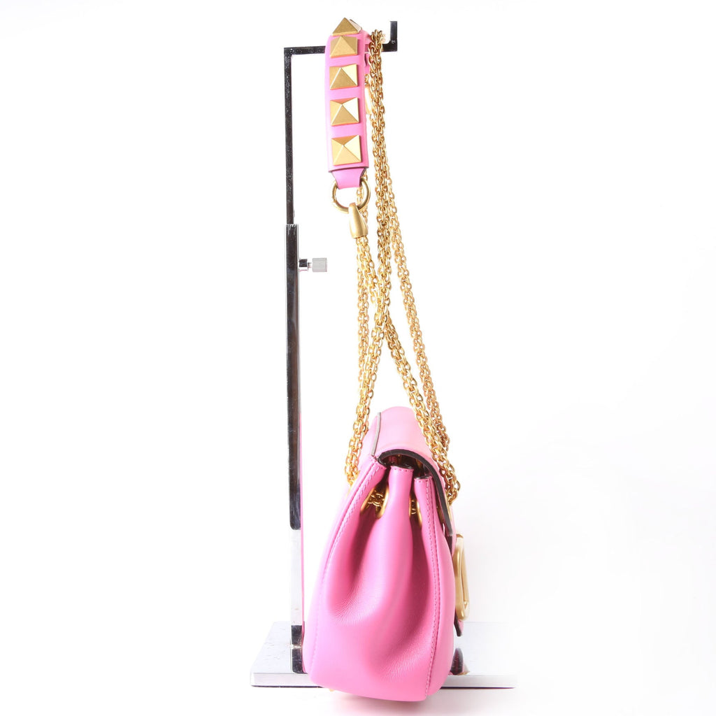 Stud Sign Shoulder Bag Pink