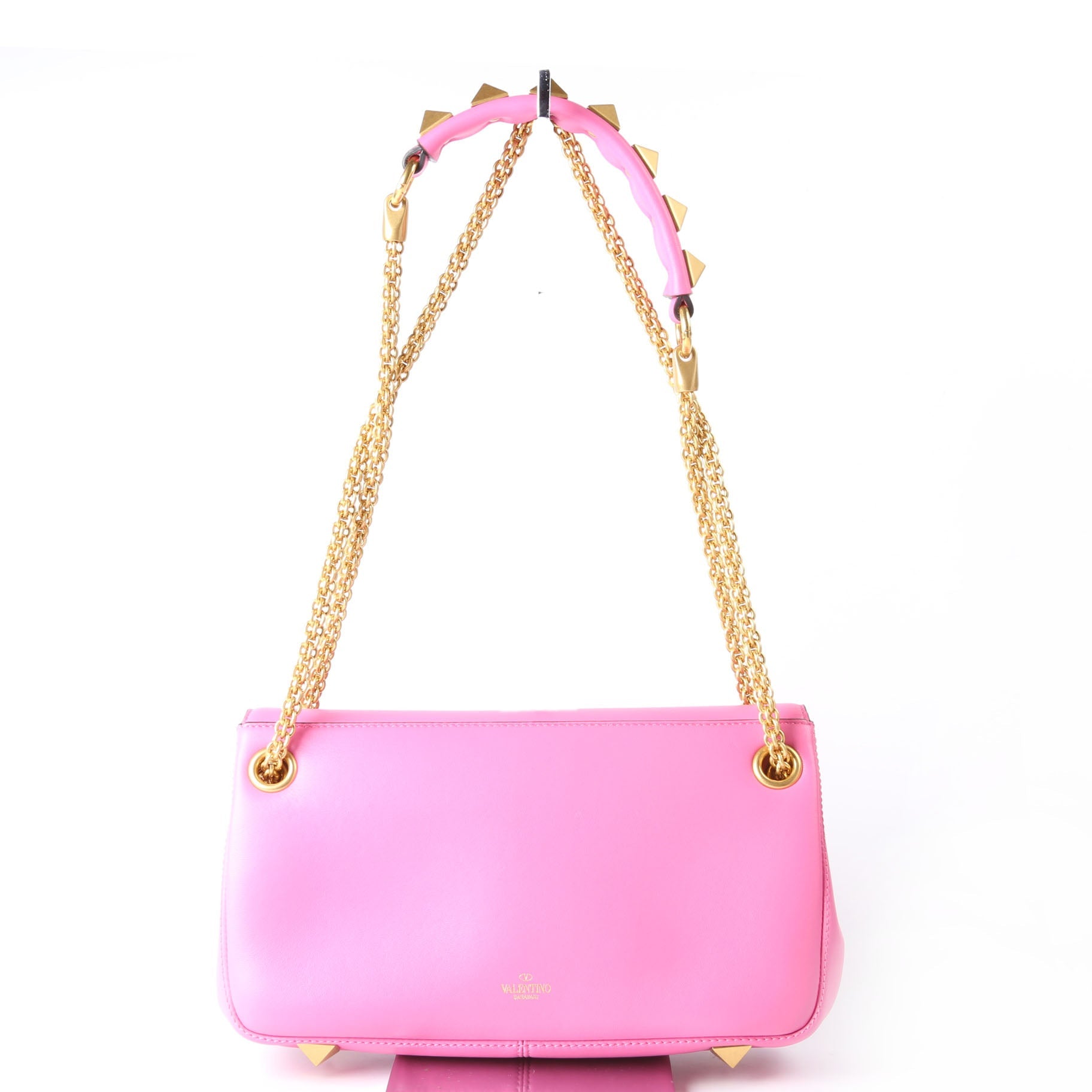 Stud Sign Shoulder Bag Pink