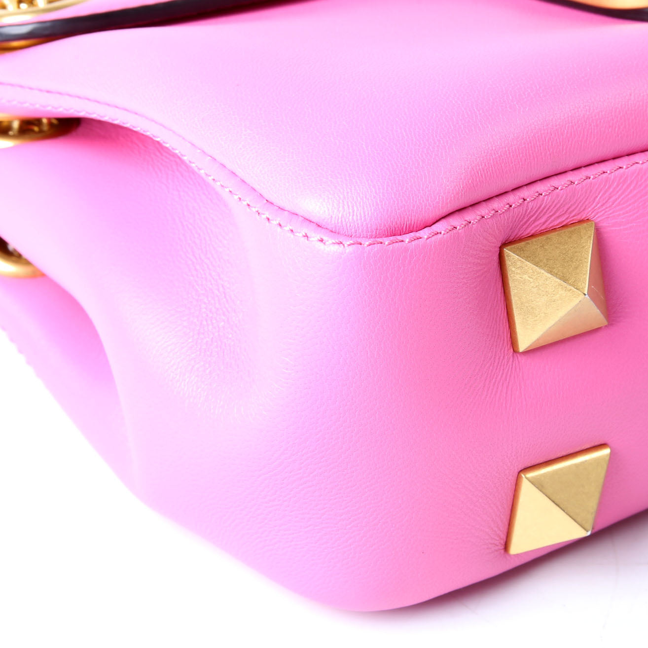 Stud Sign Shoulder Bag Pink