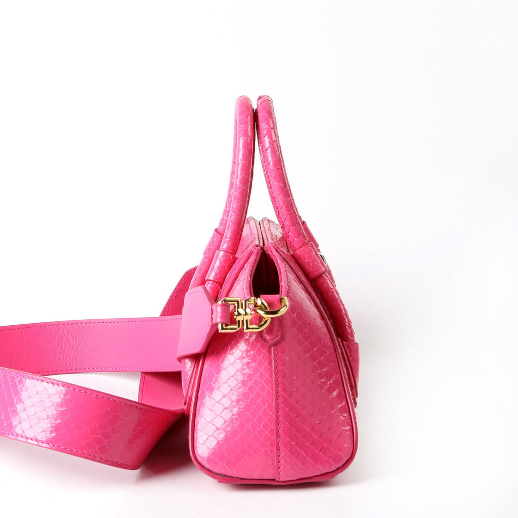 Mini Antigona Stretch Snakeskin Pink