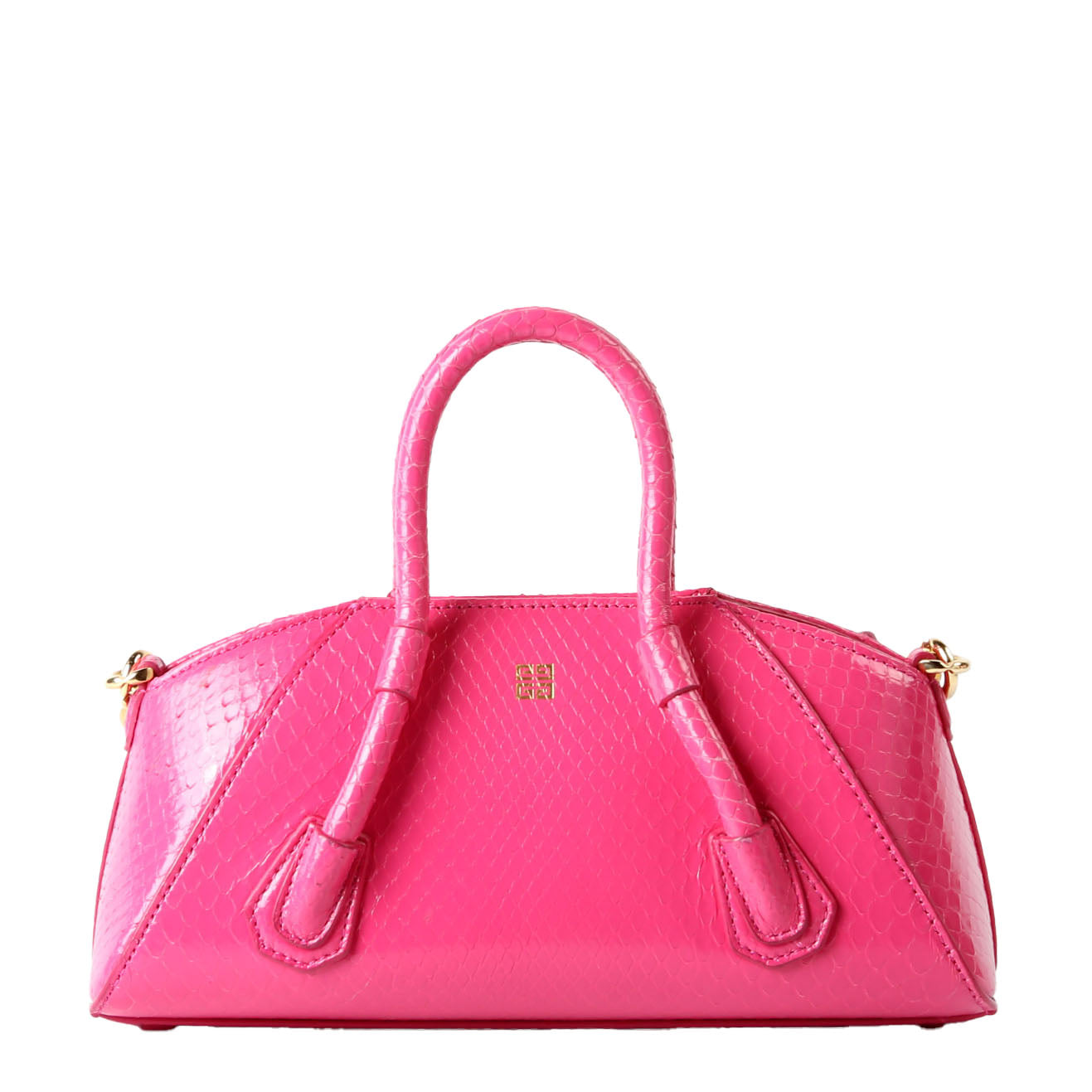 Mini Antigona Stretch Snakeskin Pink