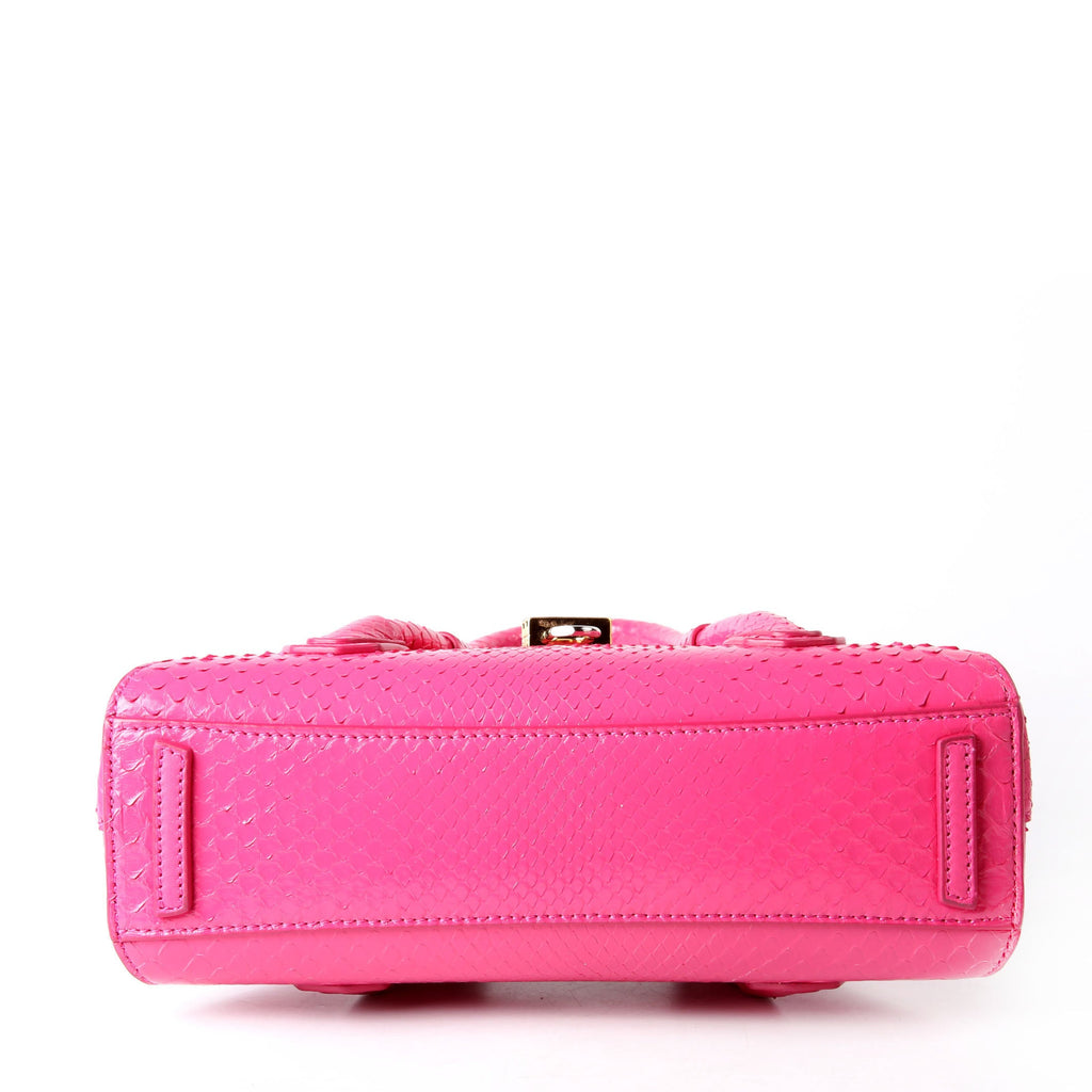 Mini Antigona Stretch Snakeskin Pink