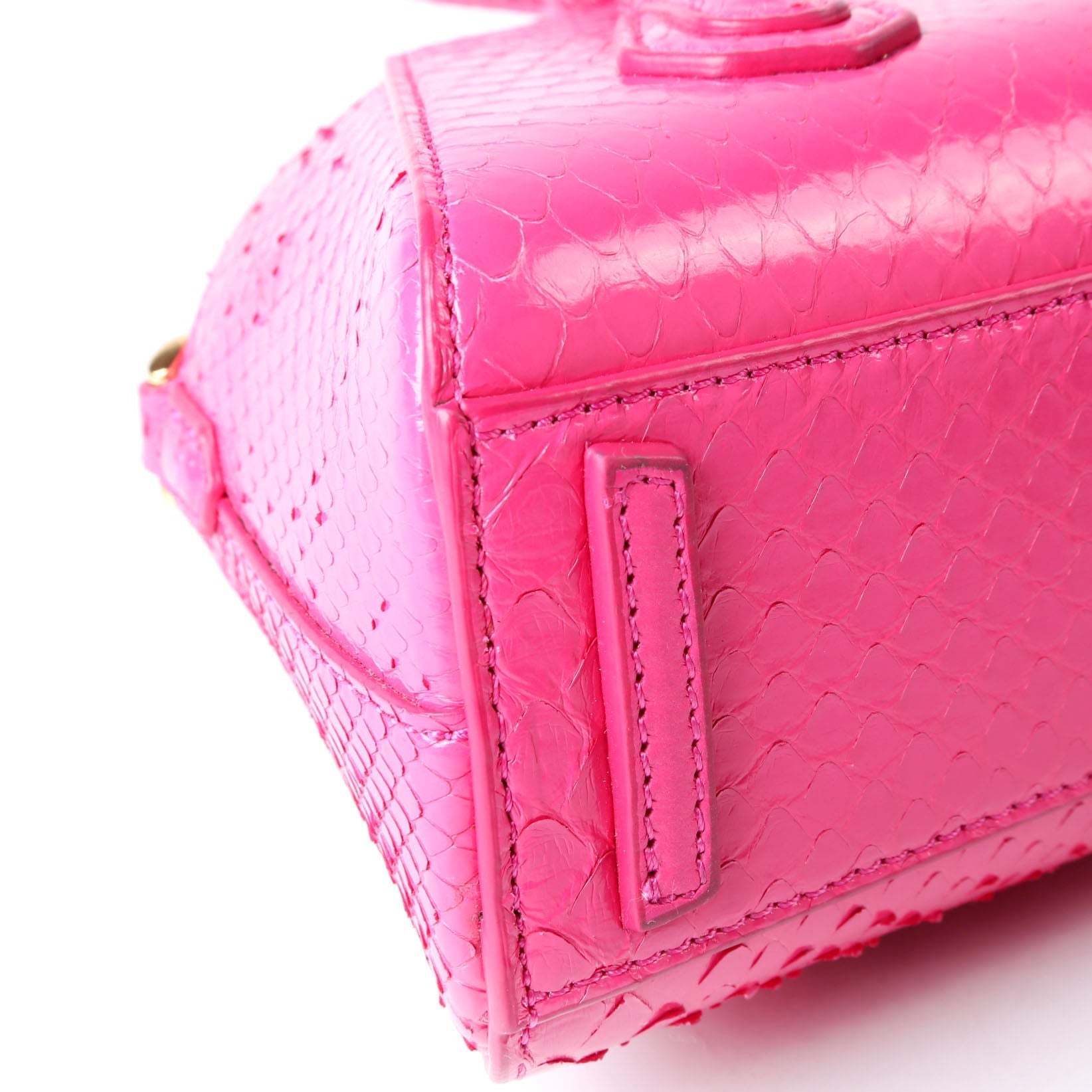 Mini Antigona Stretch Snakeskin Pink