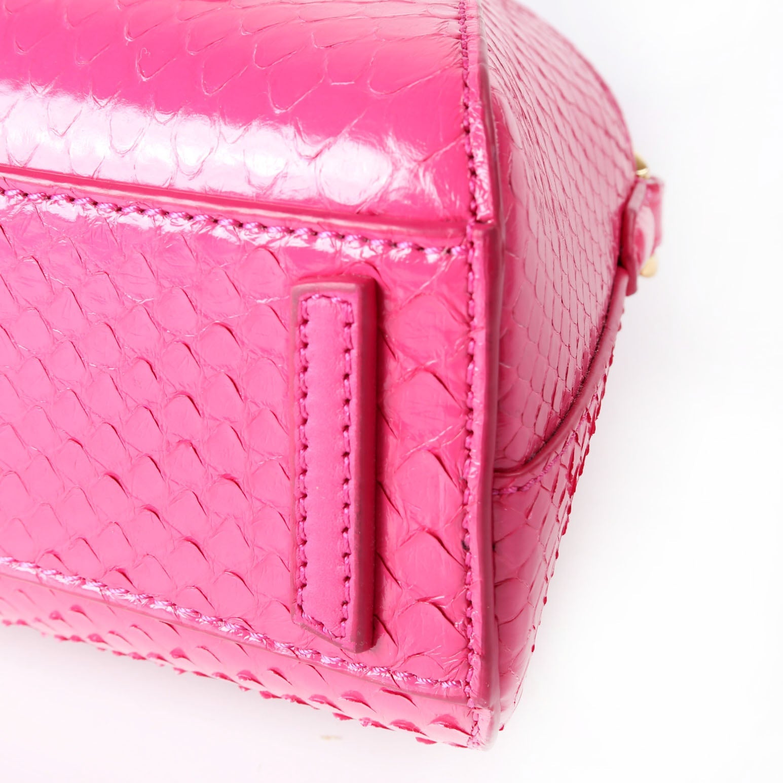 Mini Antigona Stretch Snakeskin Pink