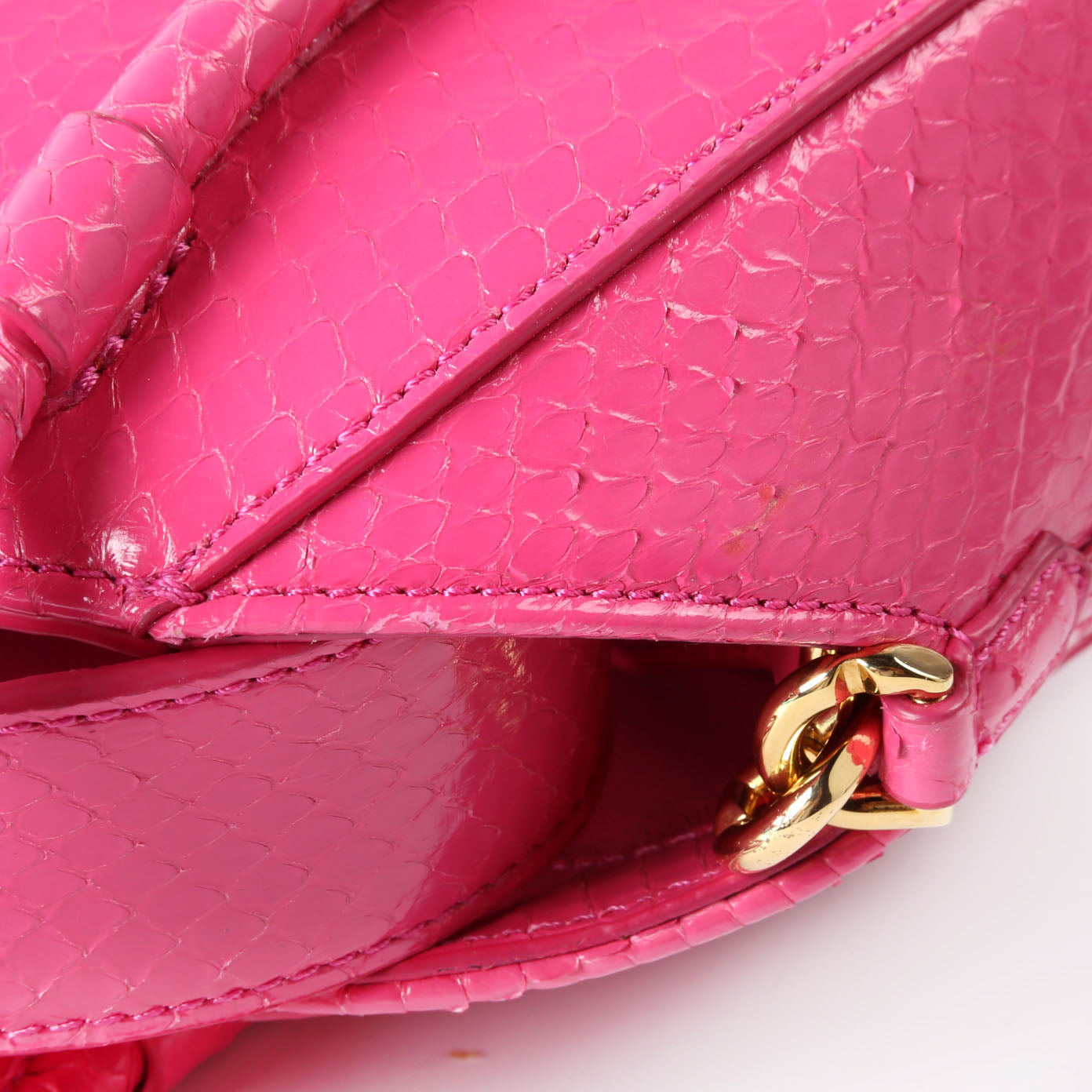 Mini Antigona Stretch Snakeskin Pink