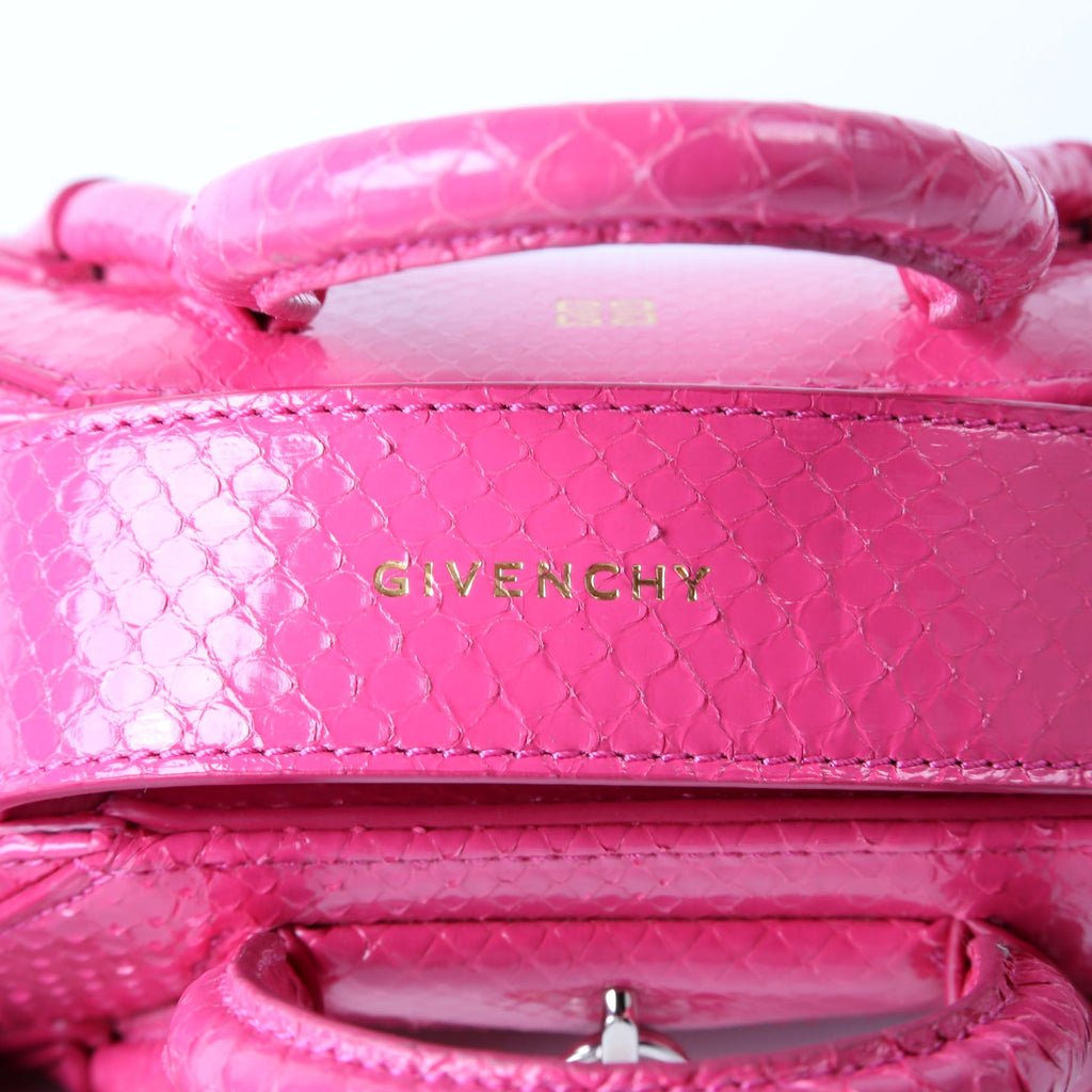 Mini Antigona Stretch Snakeskin Pink