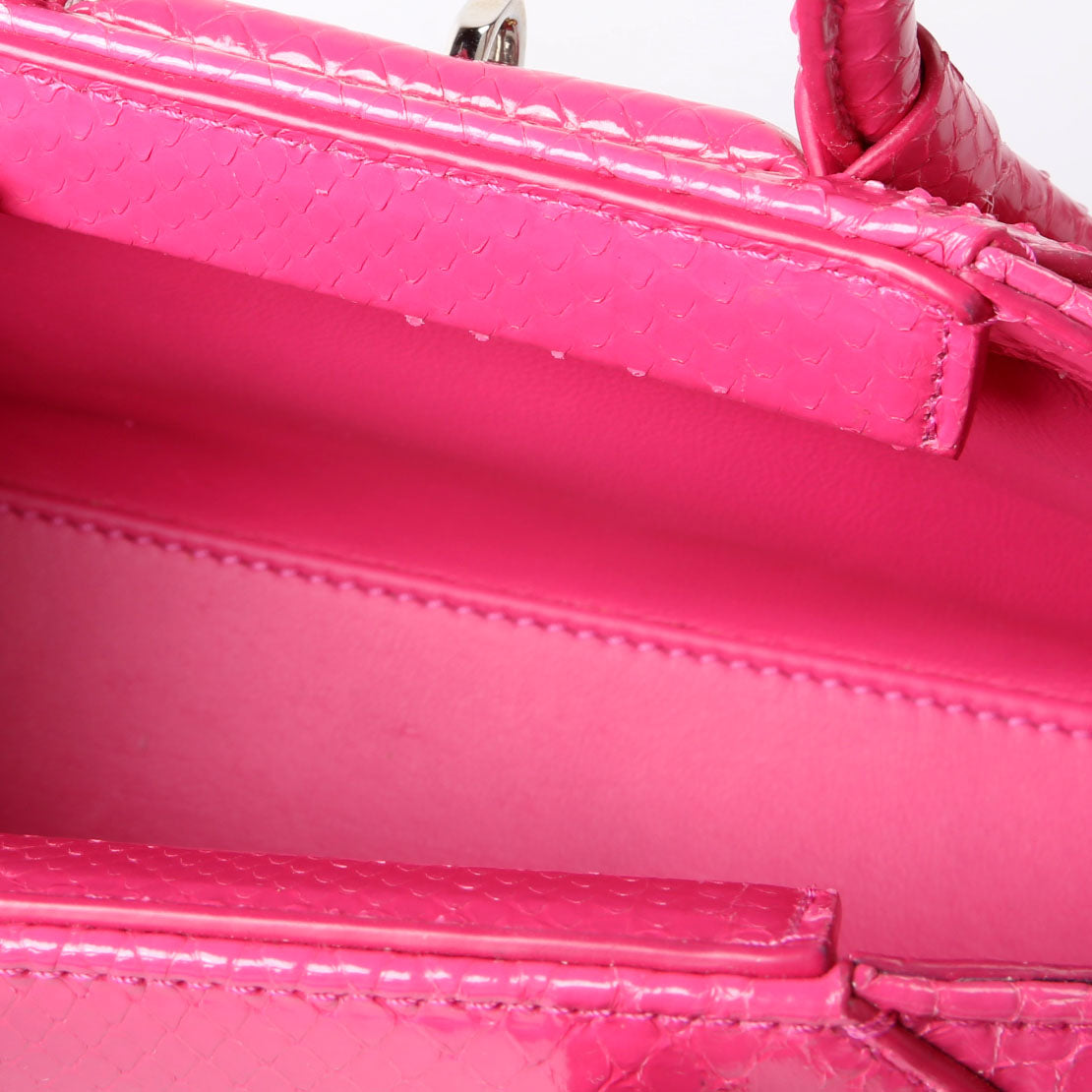 Mini Antigona Stretch Snakeskin Pink