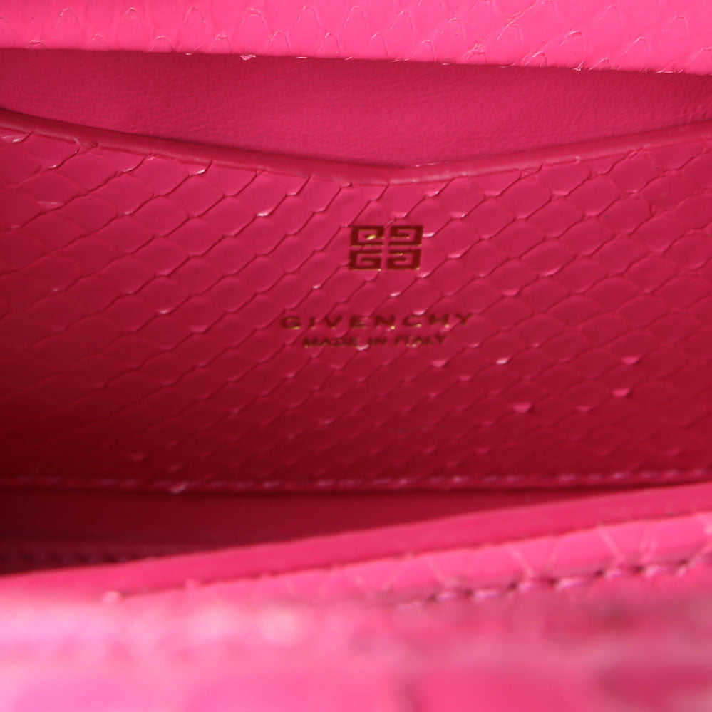 Mini Antigona Stretch Snakeskin Pink