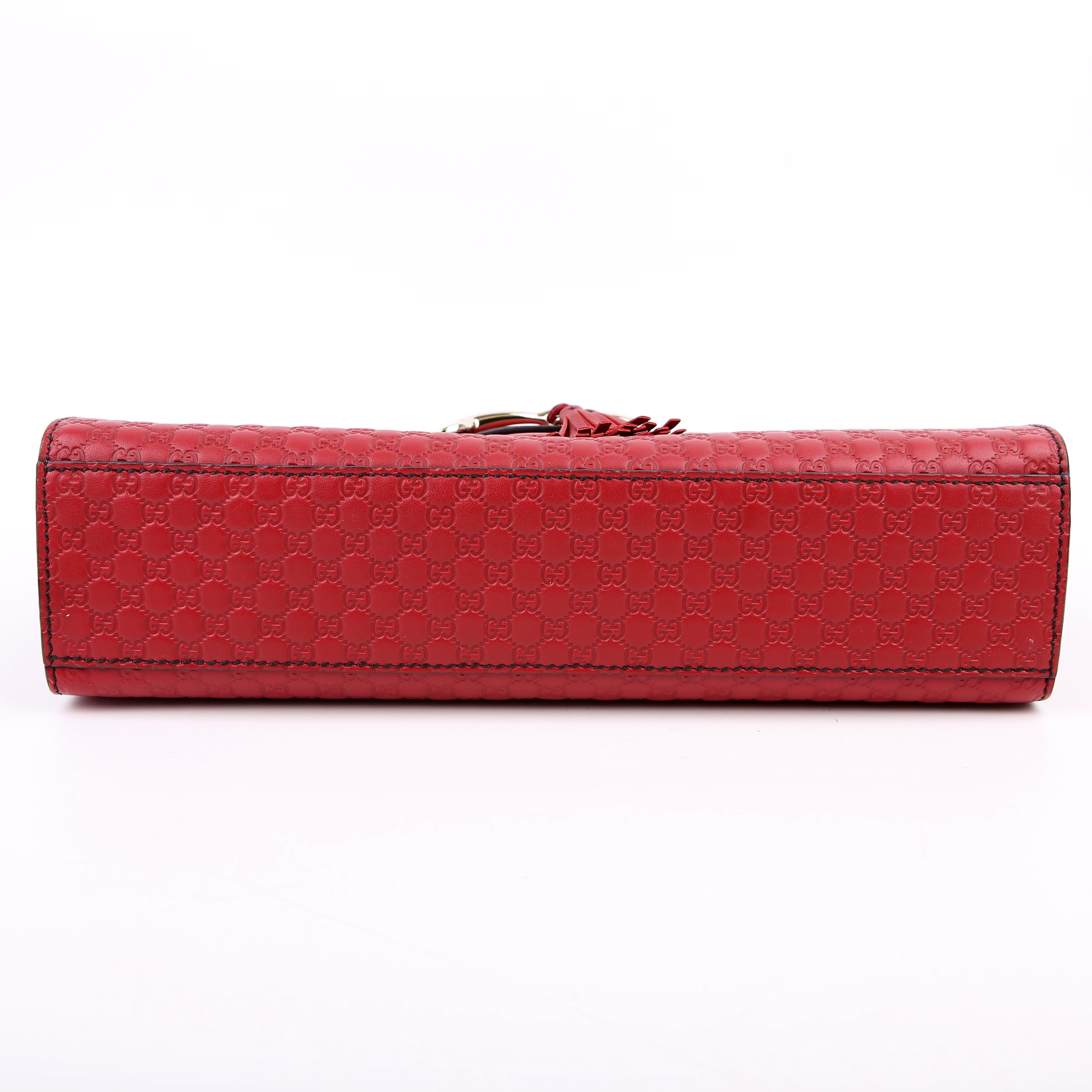 Gucci 449635 Emily Micro Medium Chain Red