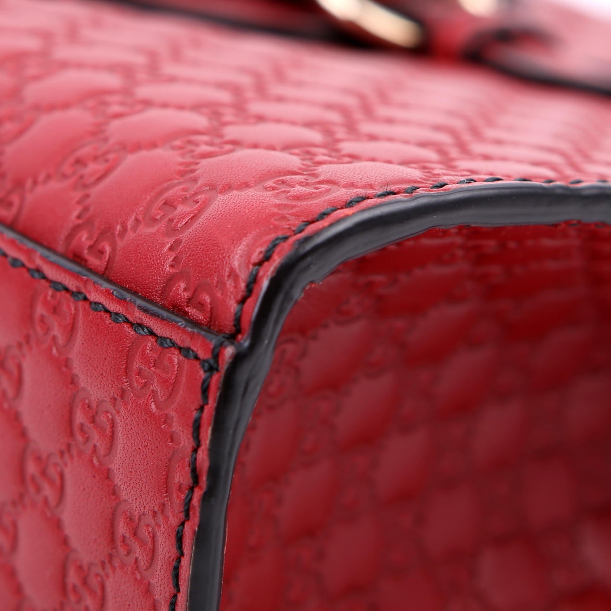 Gucci 449635 Emily Micro Medium Chain Red
