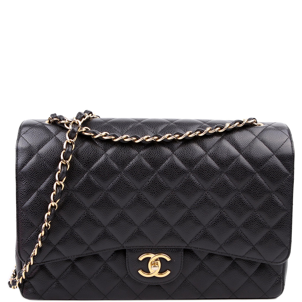 Classic Flap Maxi Caviar 17-20M Black