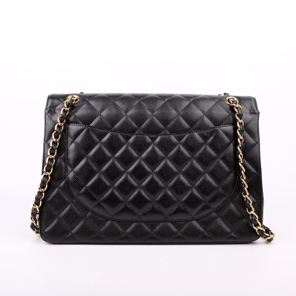 Classic Flap Maxi Caviar 17-20M Black