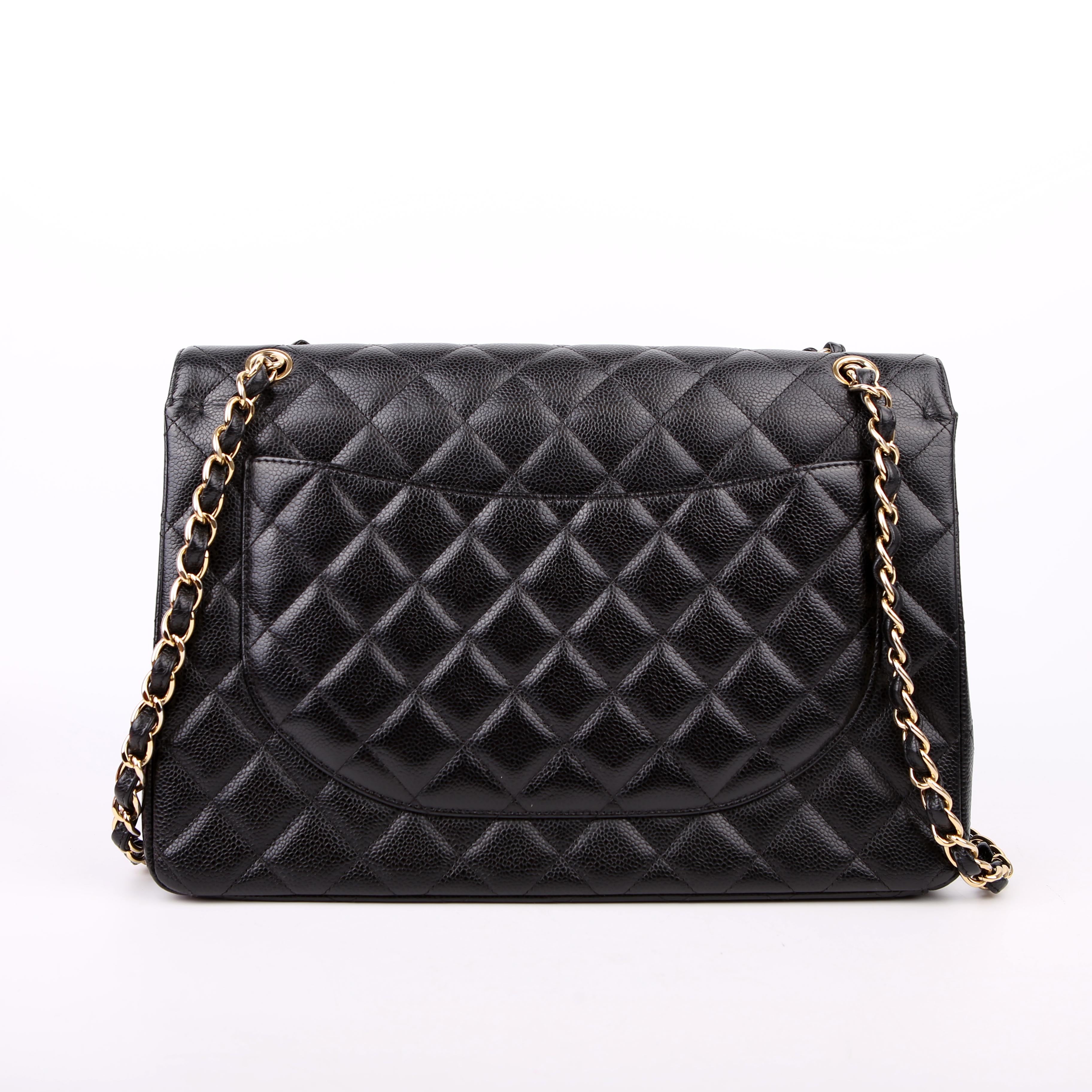 Classic Flap Maxi Caviar 17-20M Black