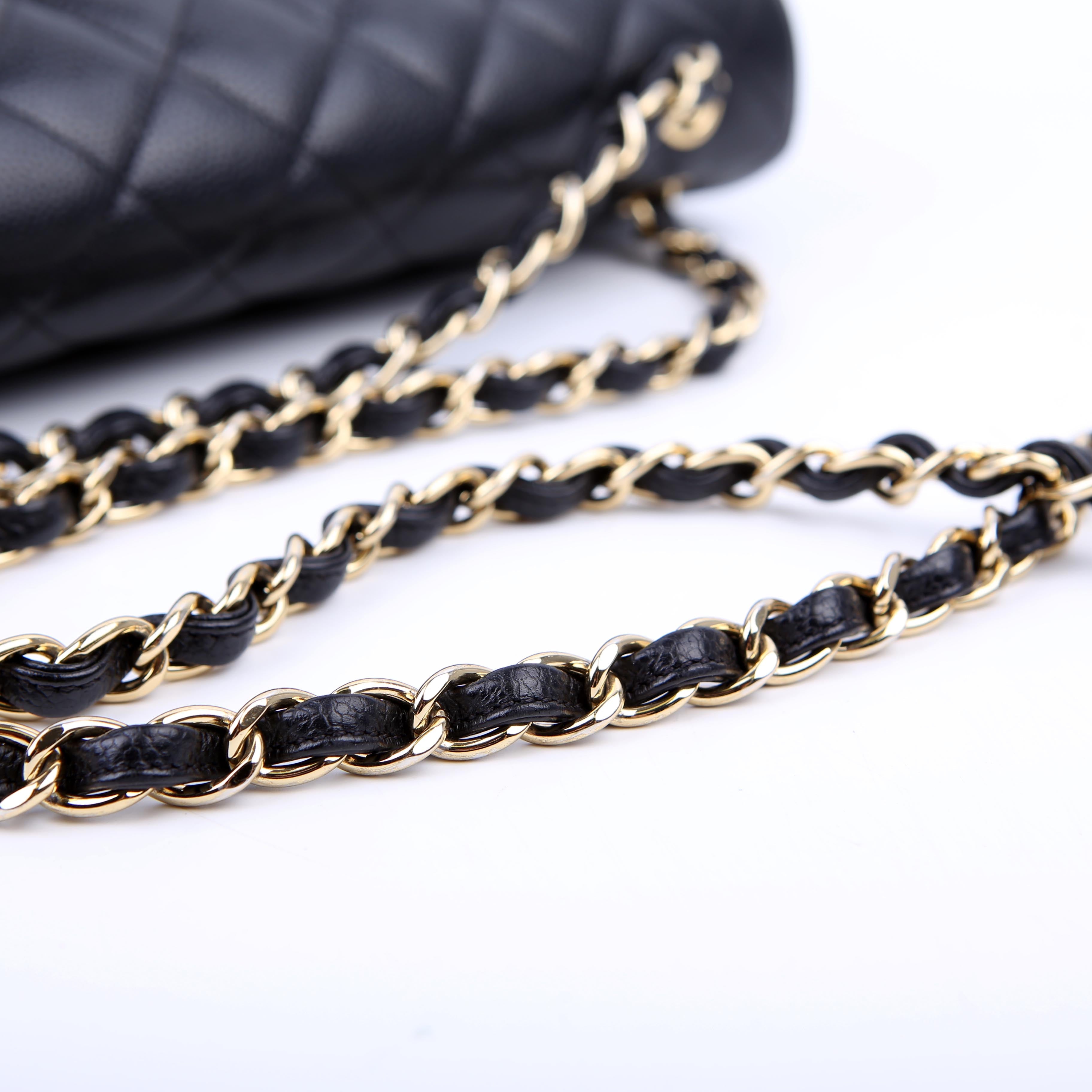 Classic Flap Maxi Caviar 17-20M Black