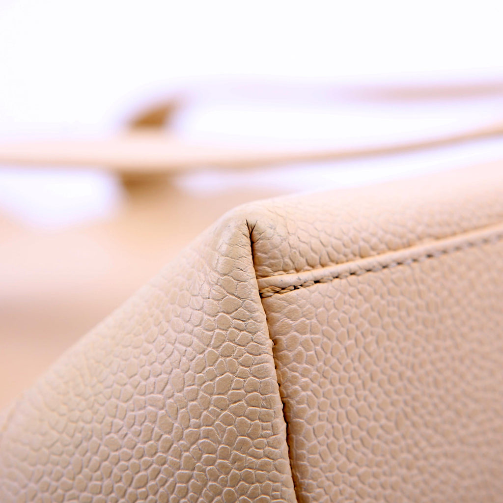 Logo Vintage Tote Medium Cream